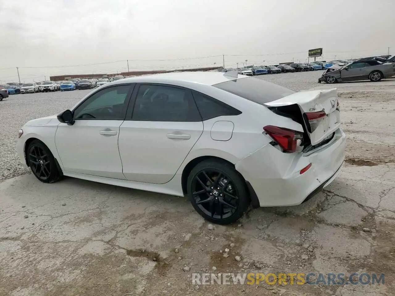 2 fotografías del automóvil dañado 2HGFE4F84SH324259 HONDA CIVIC 2025