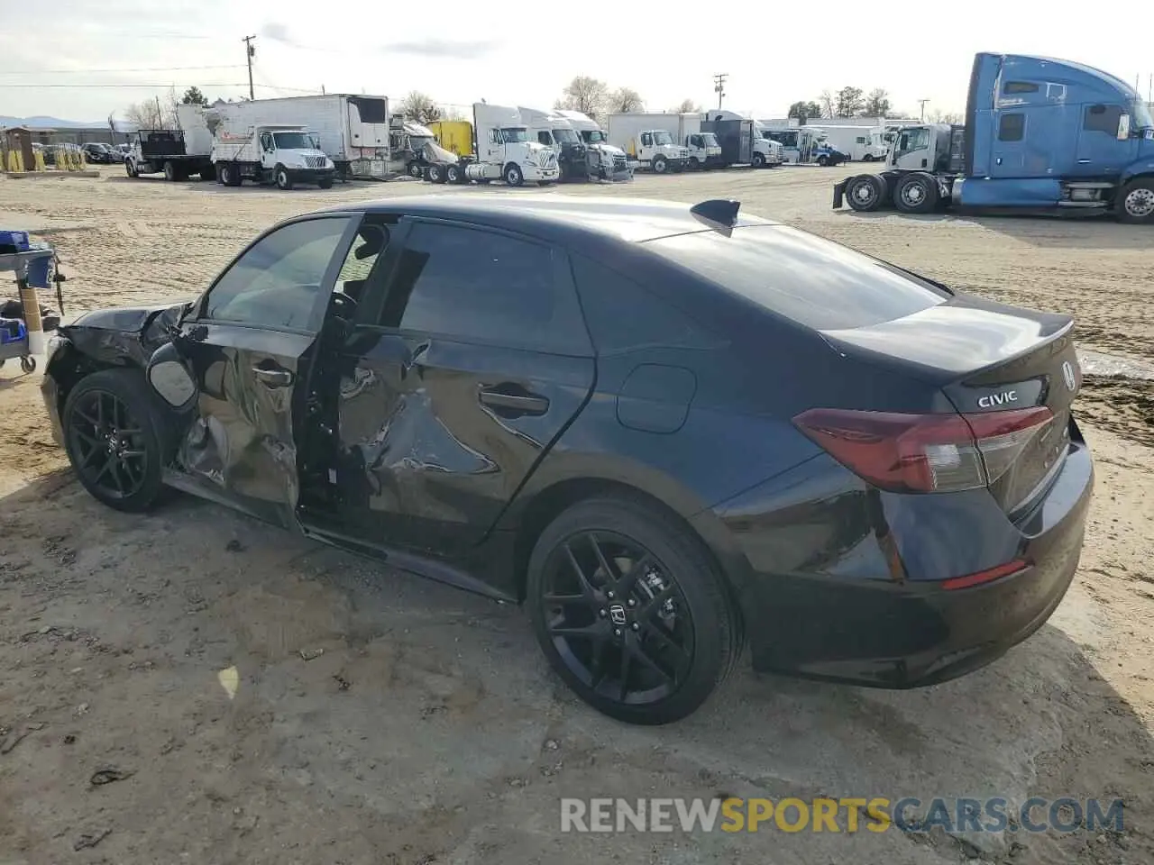 2 fotografías del automóvil dañado 2HGFE4F84SH326075 HONDA CIVIC 2025