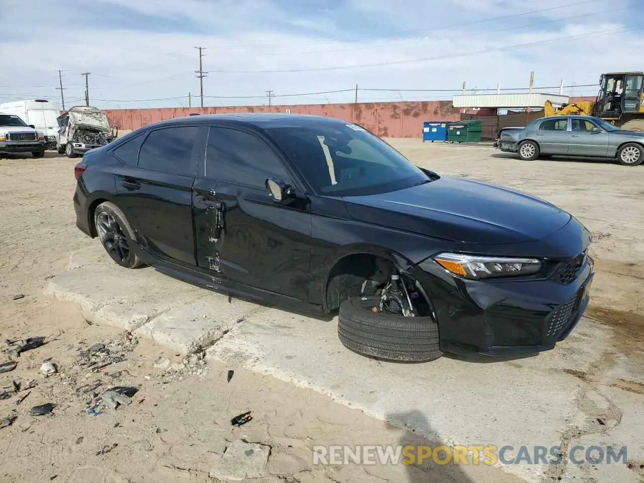 4 fotografías del automóvil dañado 2HGFE4F84SH326075 HONDA CIVIC 2025
