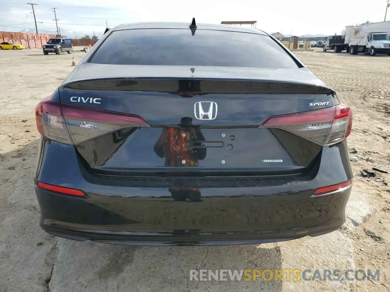 6 fotografías del automóvil dañado 2HGFE4F84SH326075 HONDA CIVIC 2025