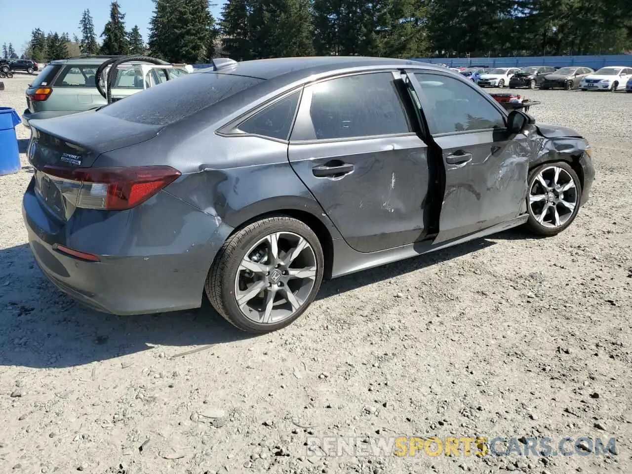 3 fotografías del automóvil dañado 2HGFE4F85SH316722 HONDA CIVIC 2025