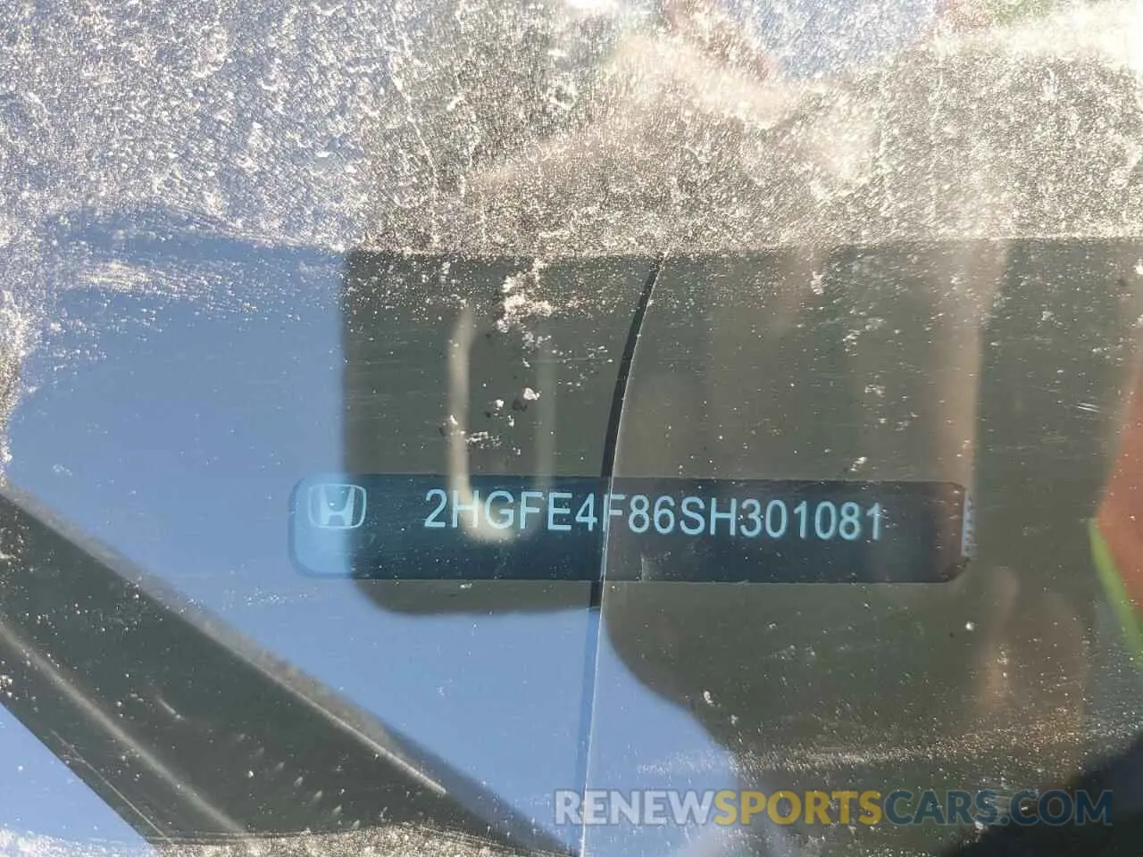 13 fotografías del automóvil dañado 2HGFE4F86SH301081 HONDA CIVIC 2025