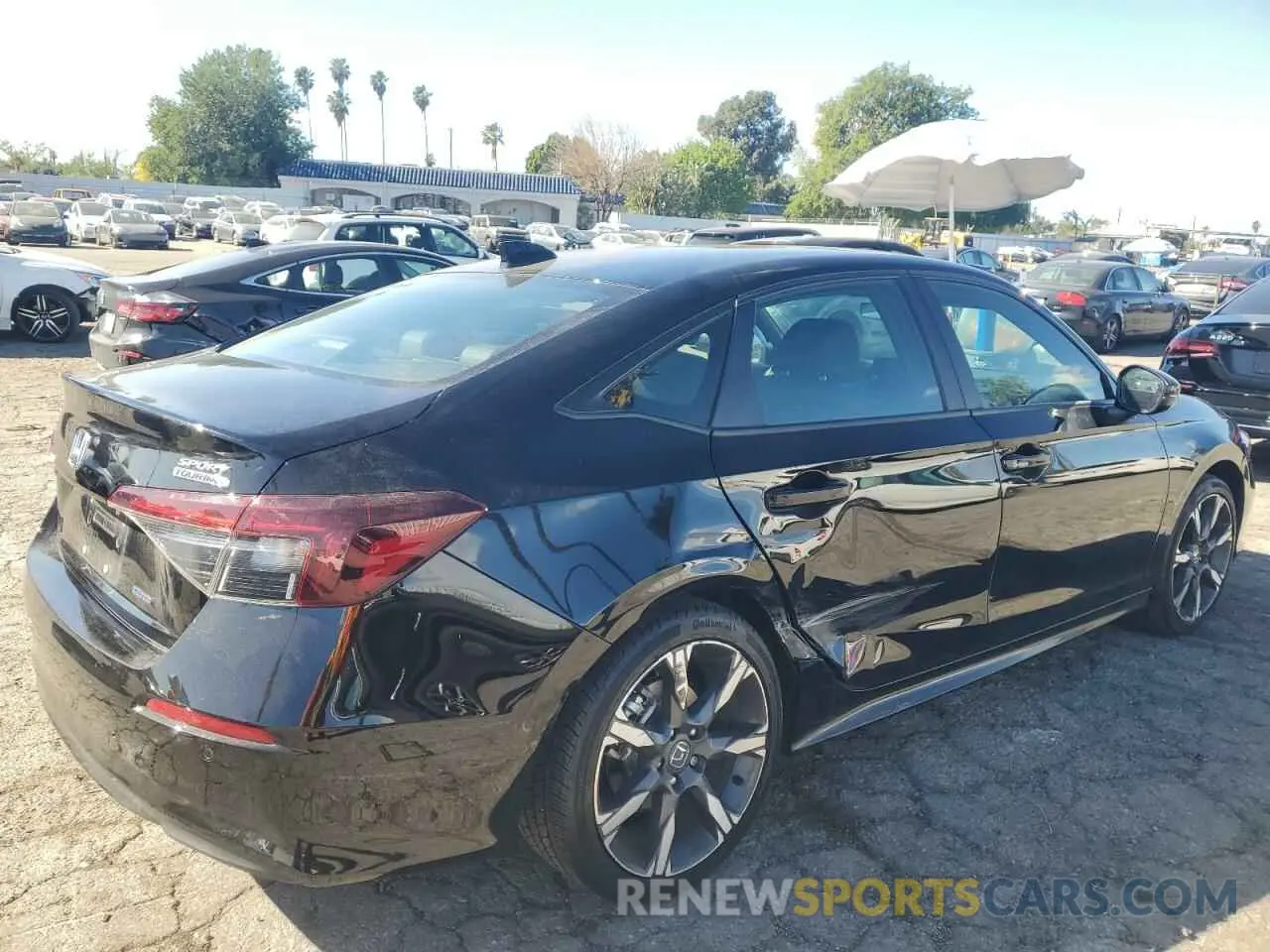 3 fotografías del automóvil dañado 2HGFE4F86SH301081 HONDA CIVIC 2025
