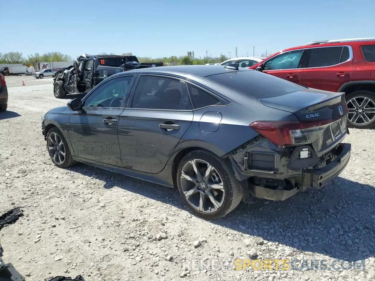 2 fotografías del automóvil dañado 2HGFE4F87SH314986 HONDA CIVIC 2025