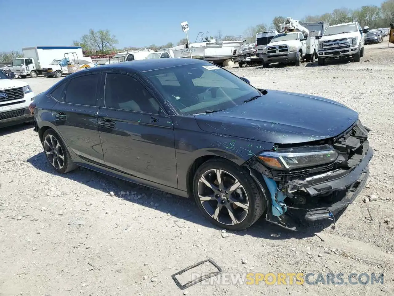 4 fotografías del automóvil dañado 2HGFE4F87SH314986 HONDA CIVIC 2025