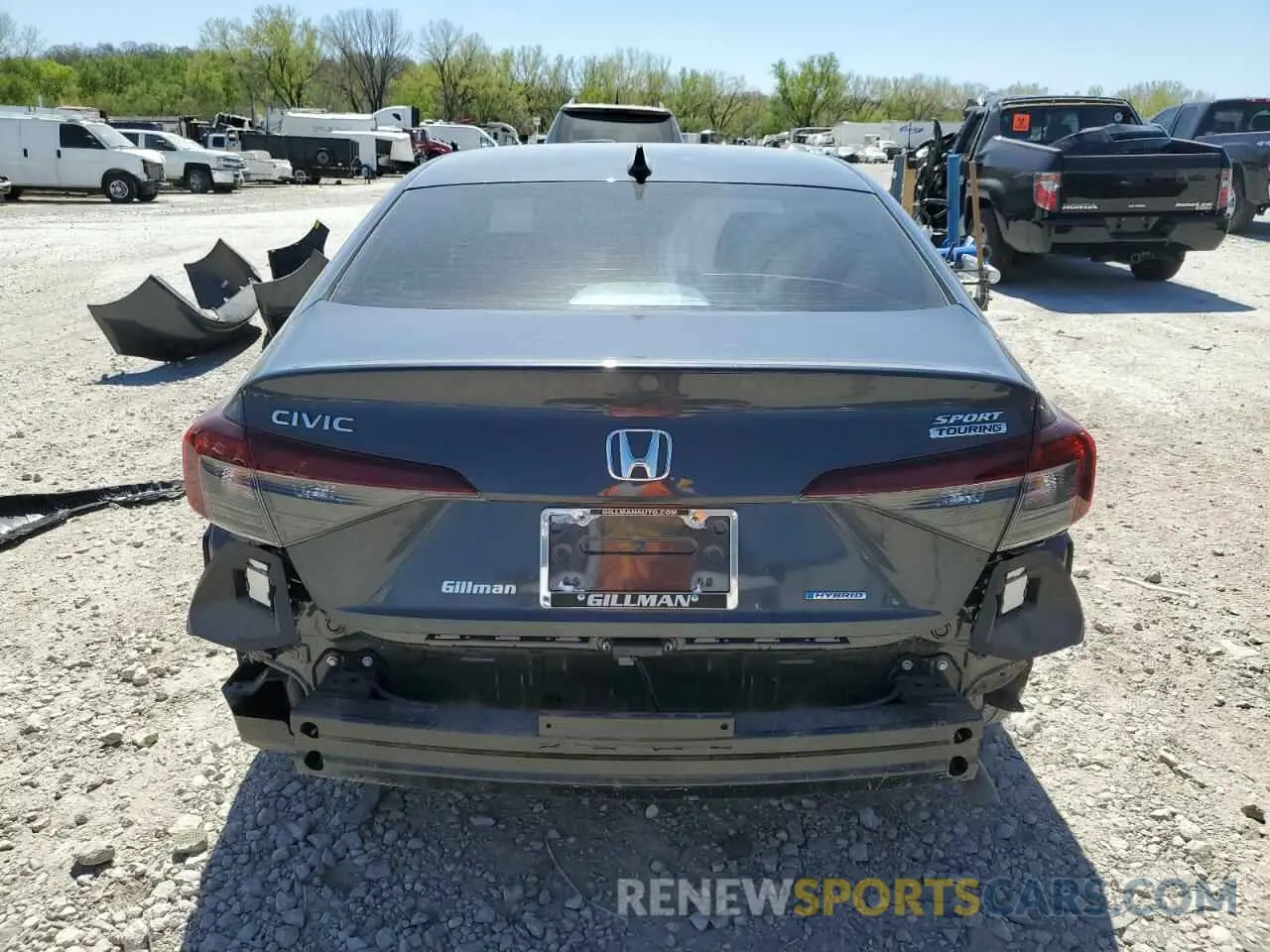 6 fotografías del automóvil dañado 2HGFE4F87SH314986 HONDA CIVIC 2025