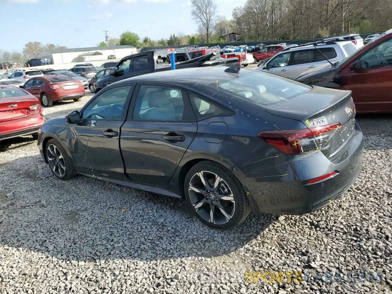 2 fotografías del automóvil dañado 2HGFE4F87SH320237 HONDA CIVIC 2025