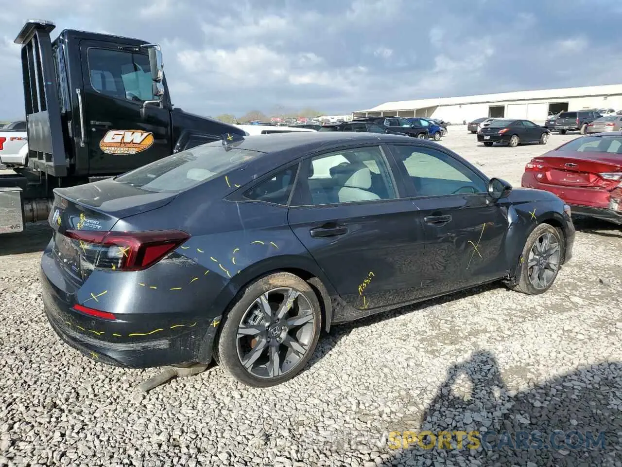 3 fotografías del automóvil dañado 2HGFE4F87SH320237 HONDA CIVIC 2025