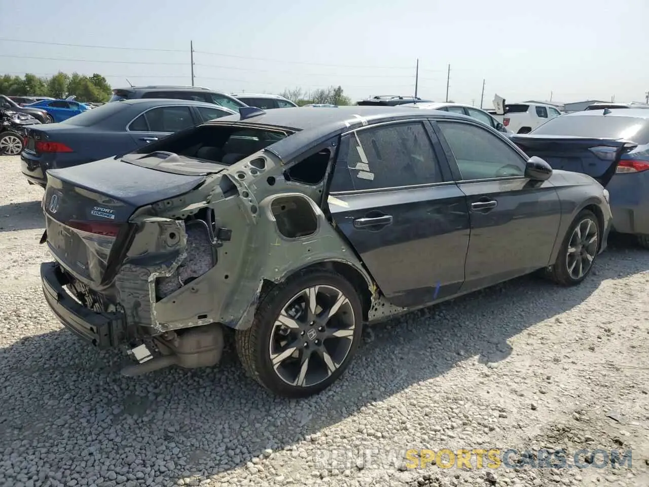 3 fotografías del automóvil dañado 2HGFE4F88SH308789 HONDA CIVIC 2025