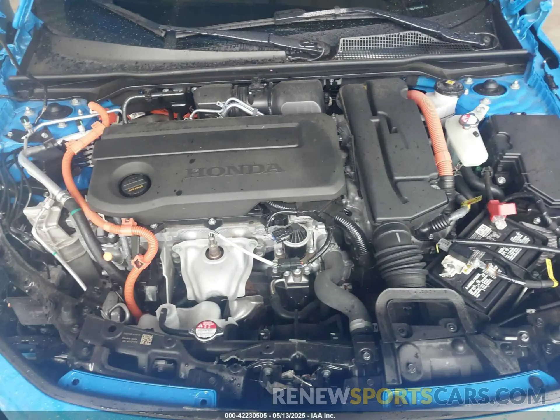 10 fotografías del automóvil dañado 19XFL4H89SE001824 HONDA CIVIC HYBRID 2025