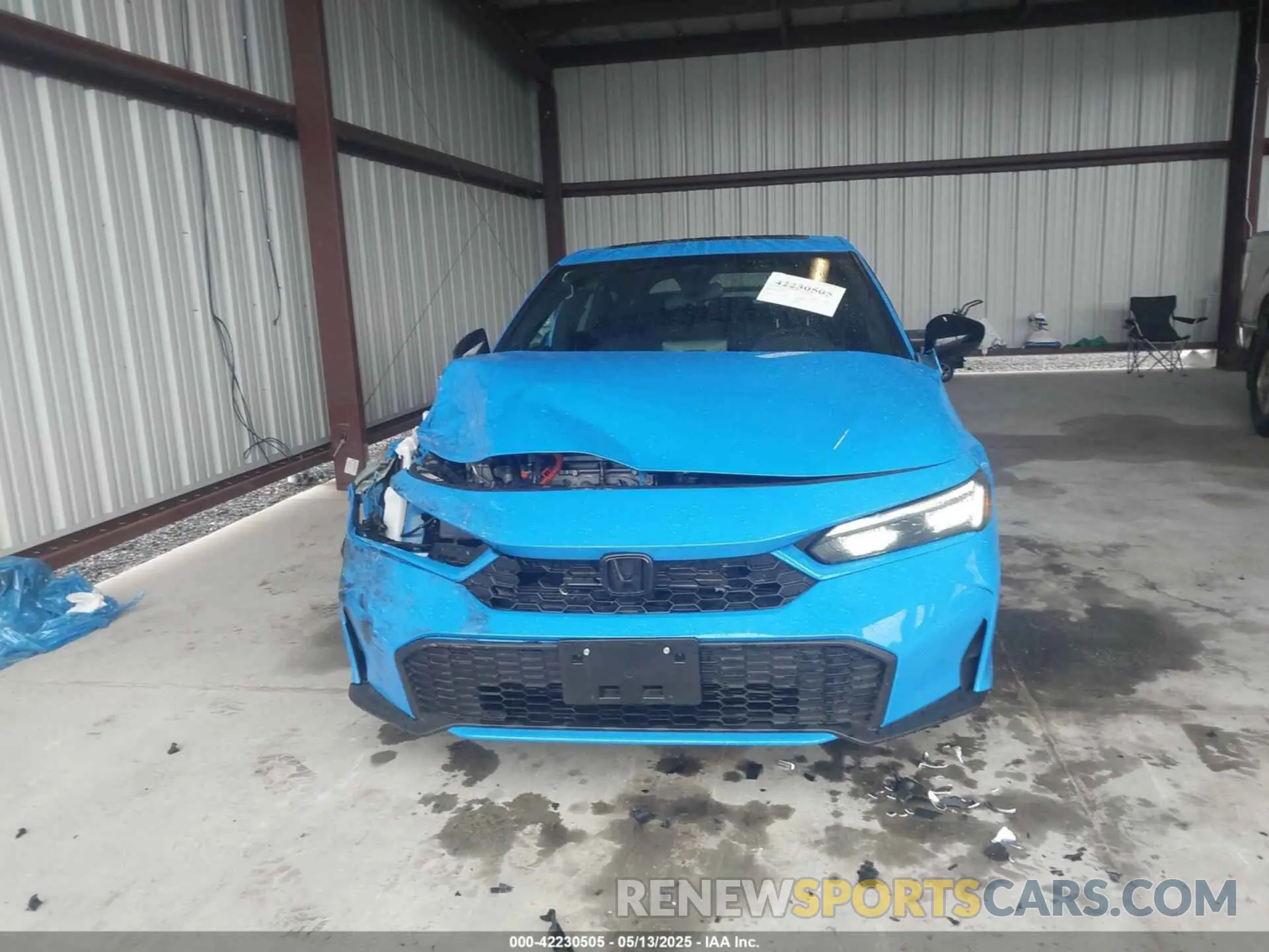 13 fotografías del automóvil dañado 19XFL4H89SE001824 HONDA CIVIC HYBRID 2025