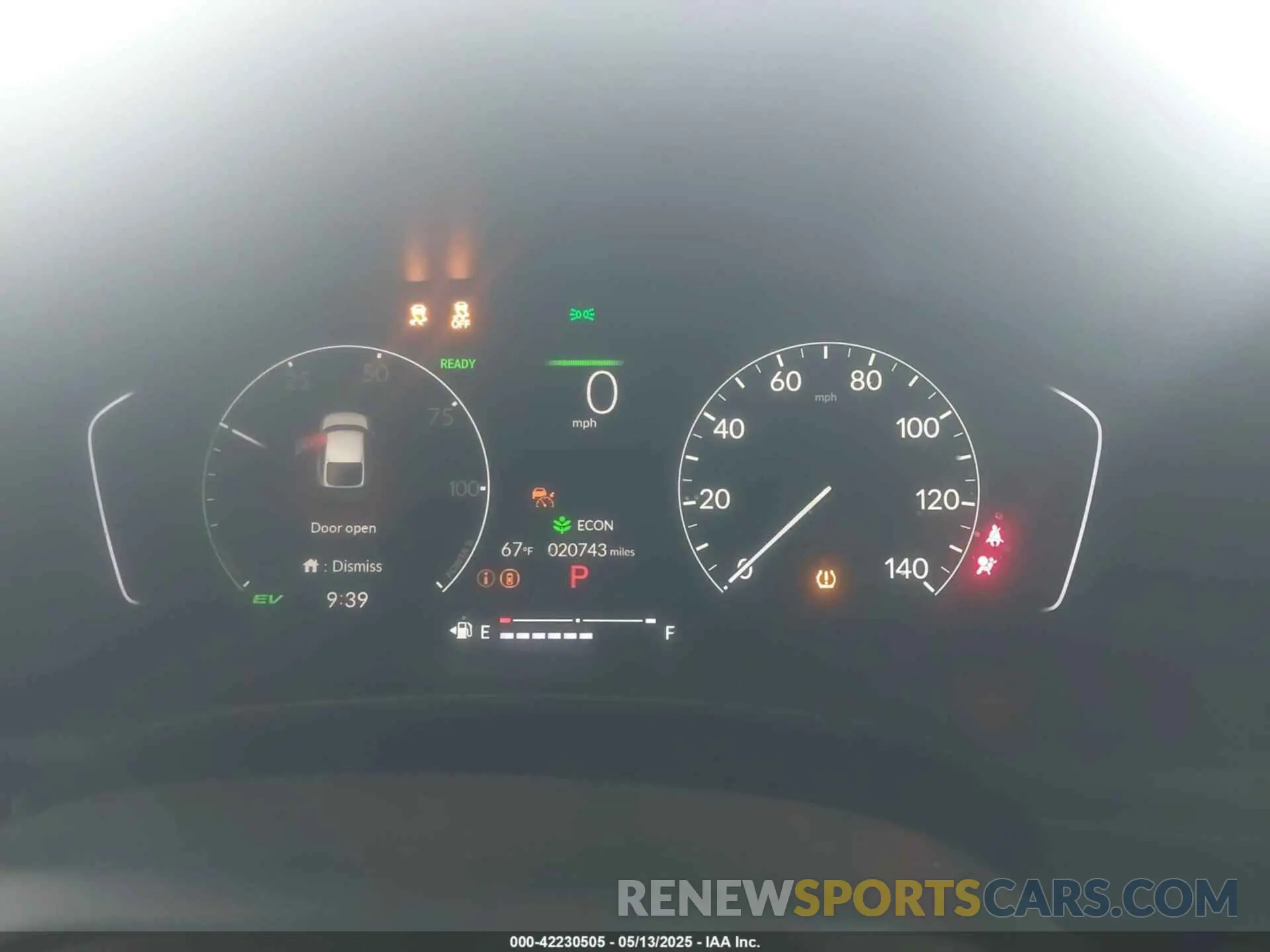 7 fotografías del automóvil dañado 19XFL4H89SE001824 HONDA CIVIC HYBRID 2025