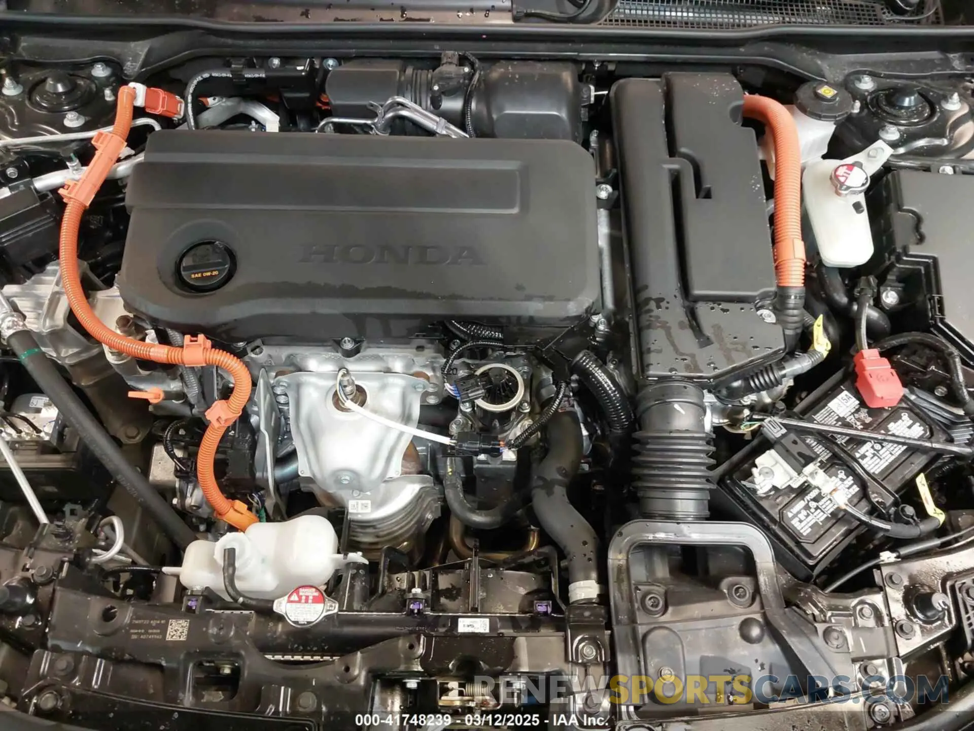 10 fotografías del automóvil dañado 19XFL4H8XSE007762 HONDA CIVIC  HYBRID 2025