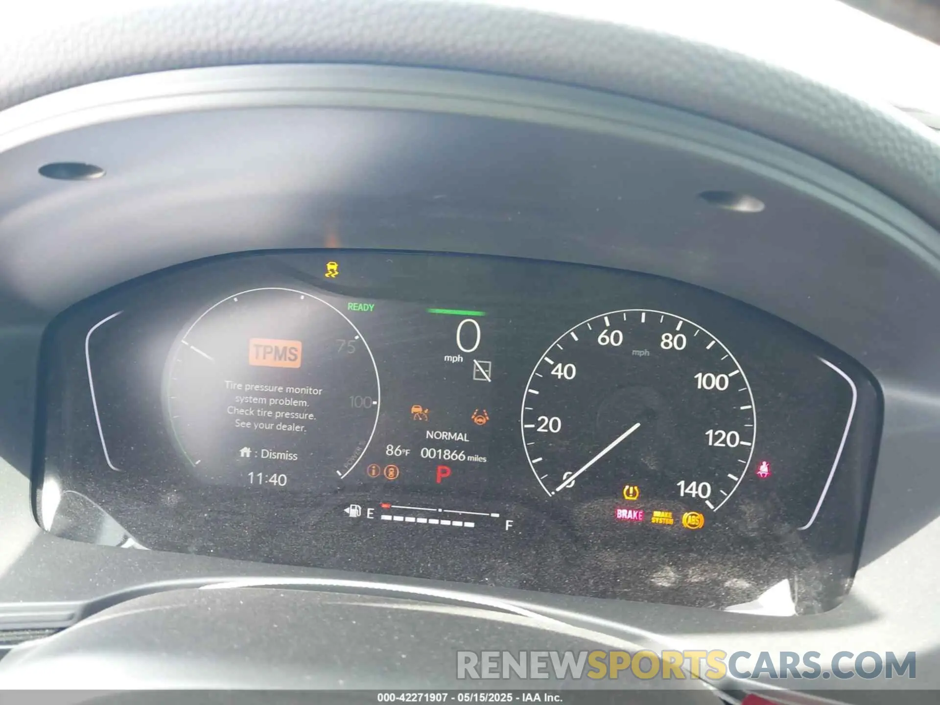 7 fotografías del automóvil dañado 19XFL4H8XSE013674 HONDA CIVIC HYBRID 2025