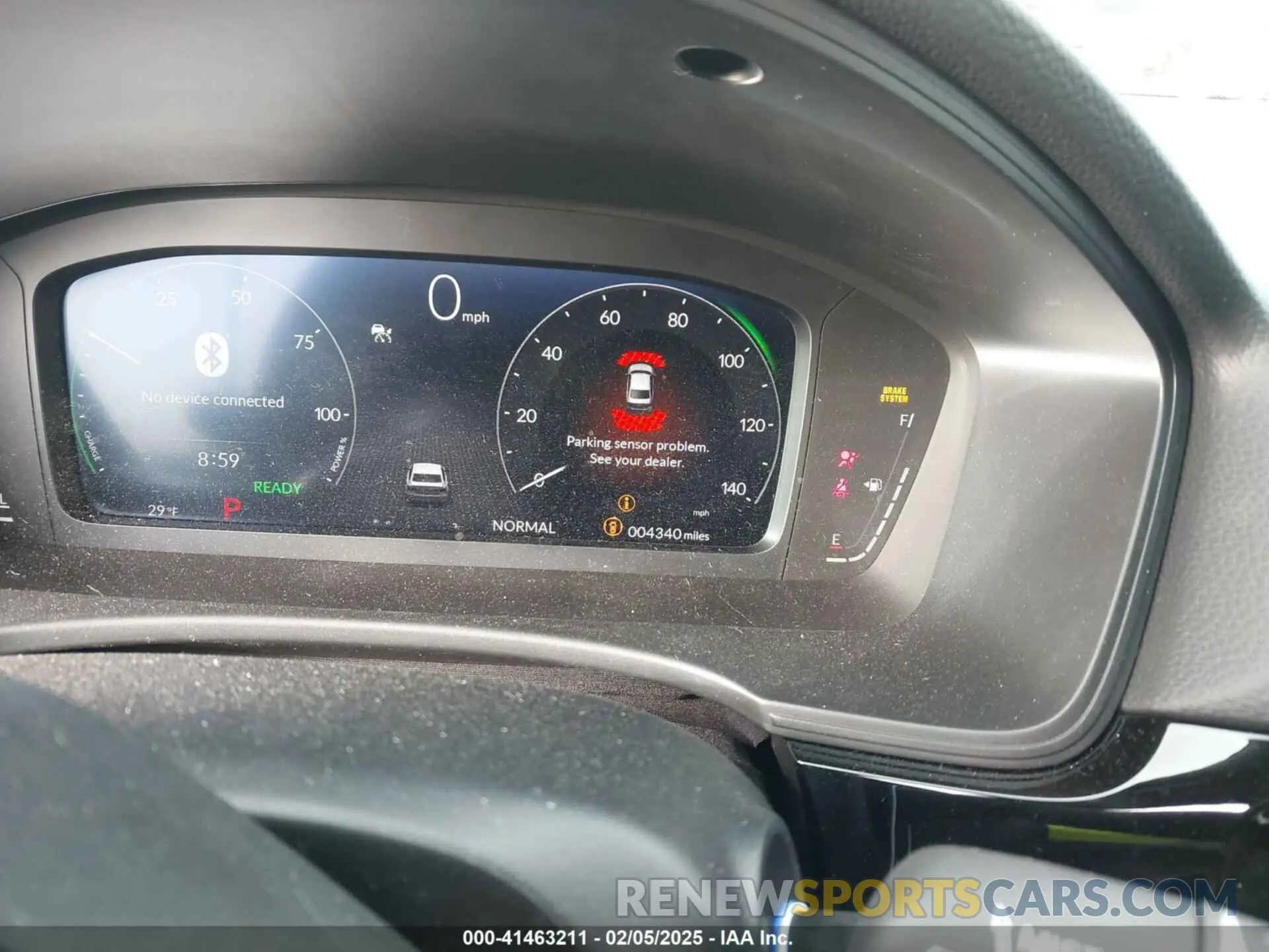 7 fotografías del automóvil dañado 2HGFE4F84SH309177 HONDA CIVIC  HYBRID 2025