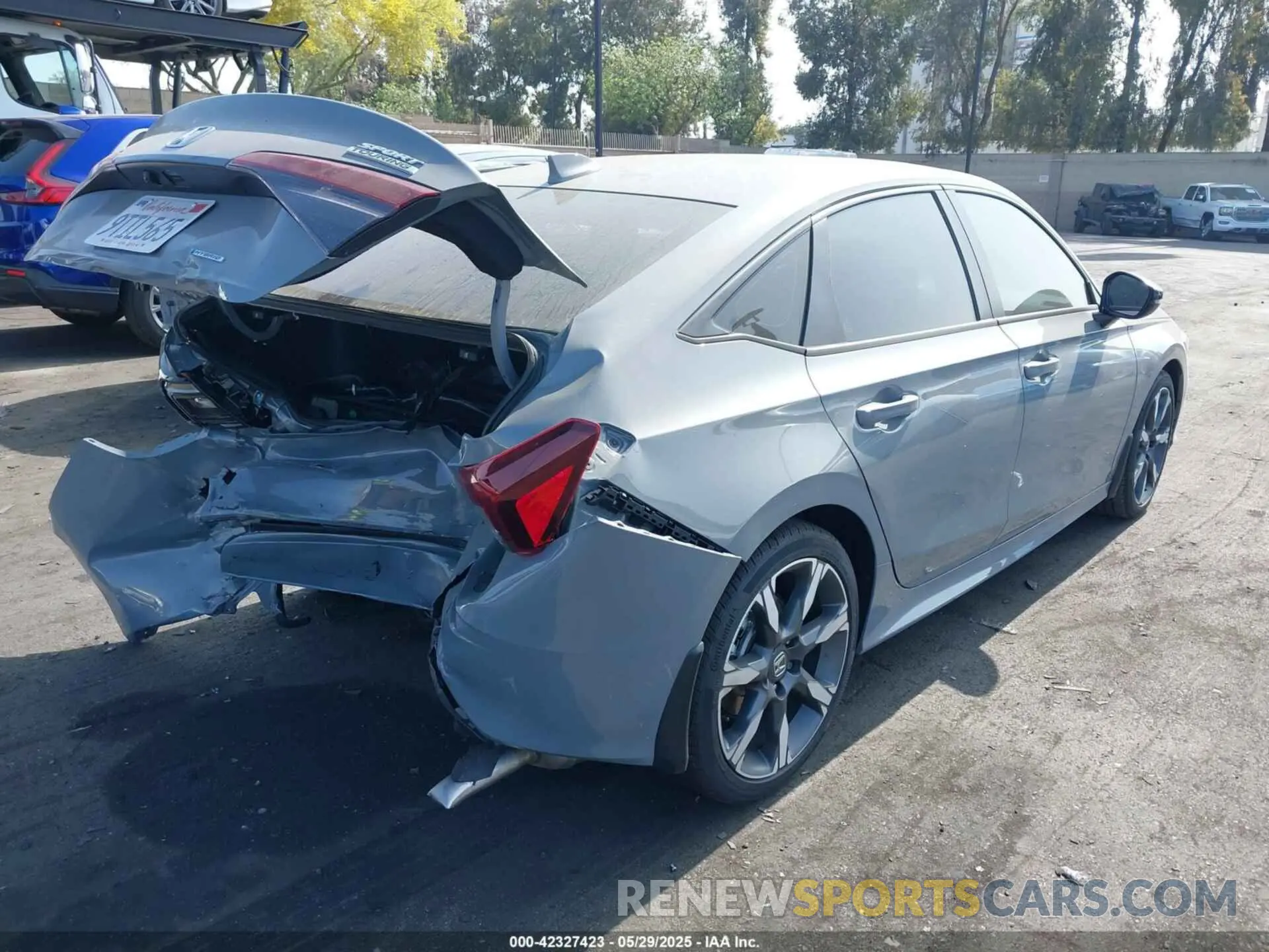 4 fotografías del automóvil dañado 2HGFE4F84SH339070 HONDA CIVIC HYBRID 2025