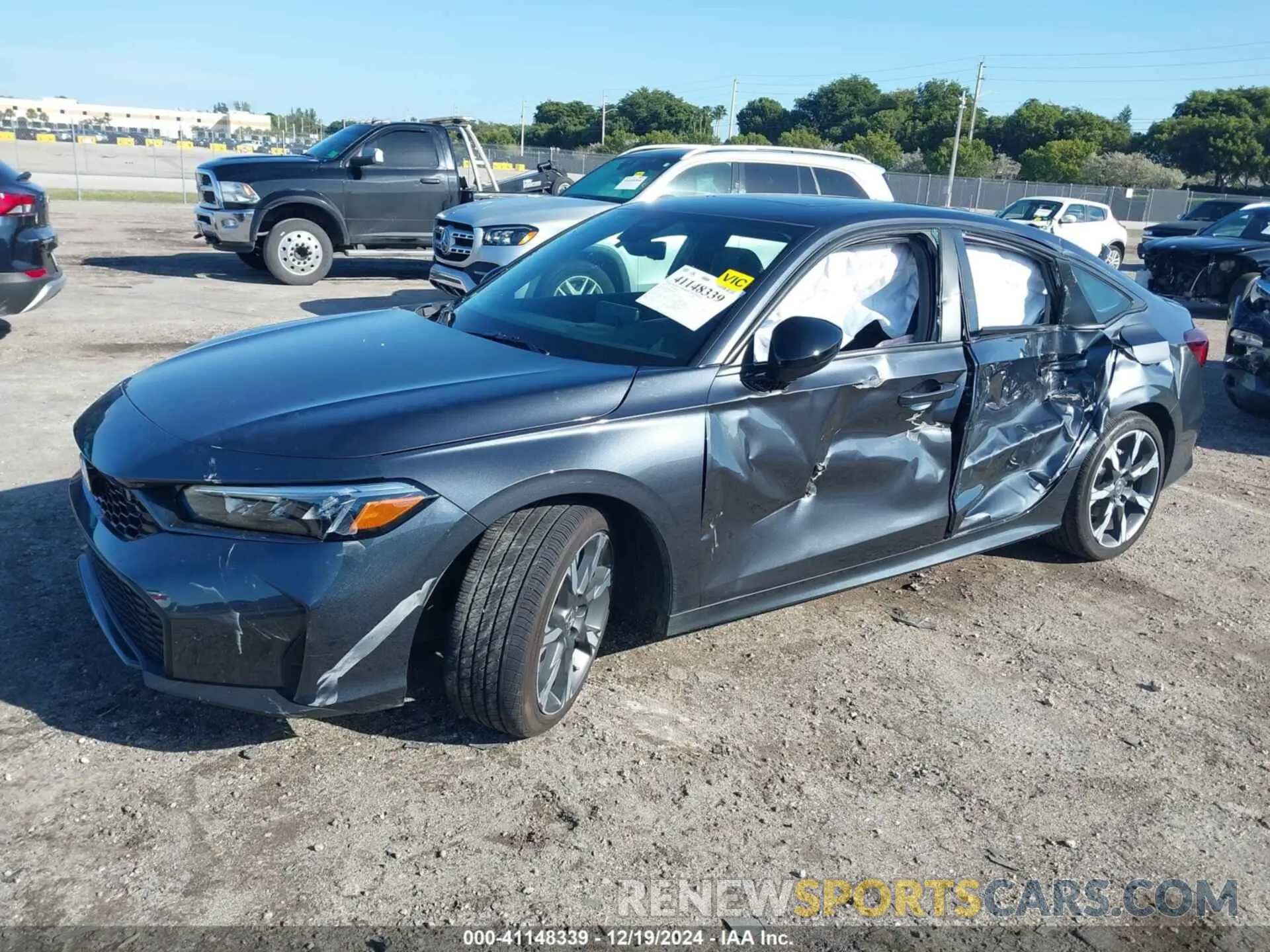6 fotografías del automóvil dañado 2HGFE4F86SH301467 HONDA CIVIC  HYBRID 2025