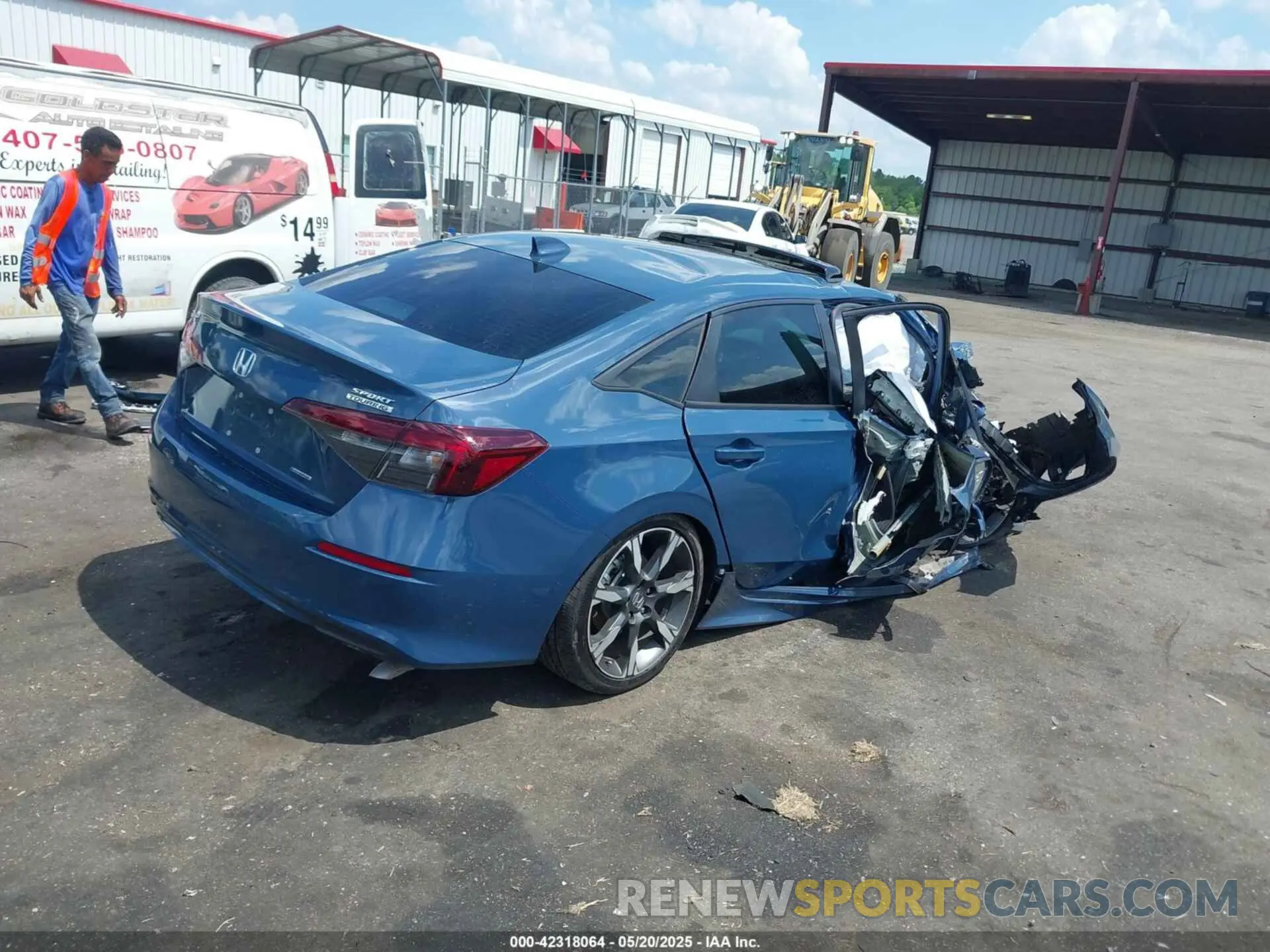 4 fotografías del automóvil dañado 2HGFE4F86SH302070 HONDA CIVIC HYBRID 2025