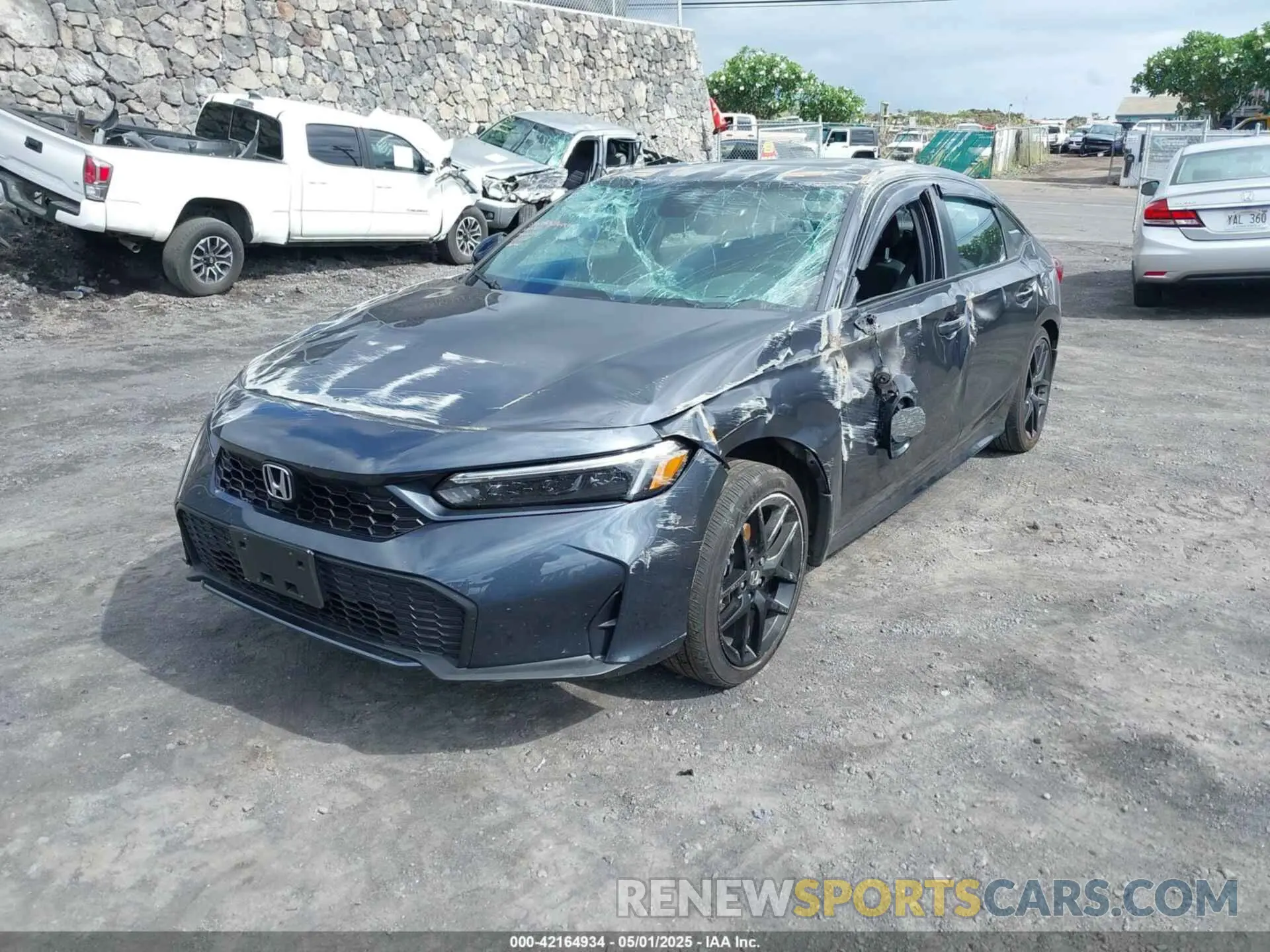6 fotografías del automóvil dañado 2HGFE4F86SH302702 HONDA CIVIC  HYBRID 2025