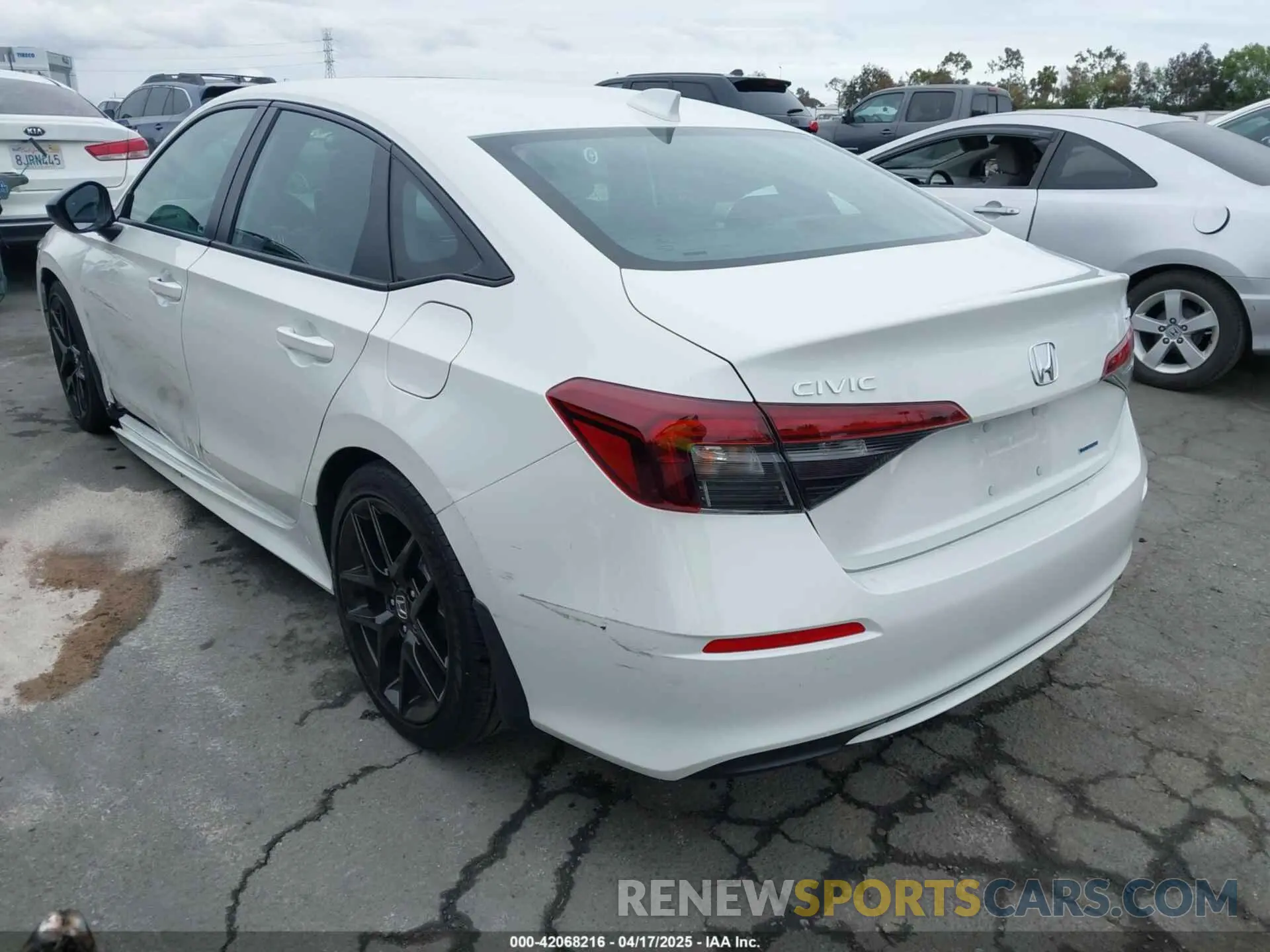 3 fotografías del automóvil dañado 2HGFE4F87SH312008 HONDA CIVIC  HYBRID 2025
