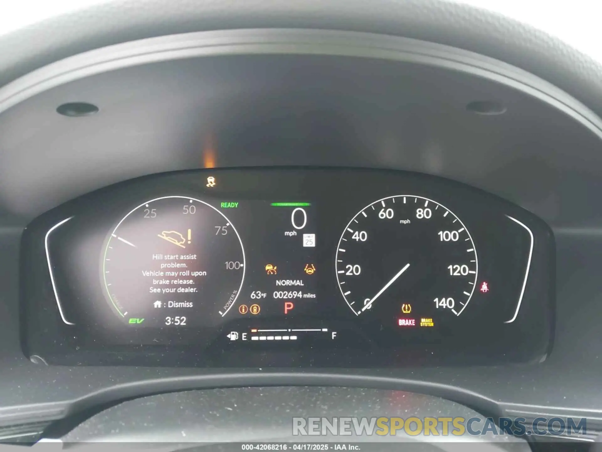 7 fotografías del automóvil dañado 2HGFE4F87SH312008 HONDA CIVIC  HYBRID 2025