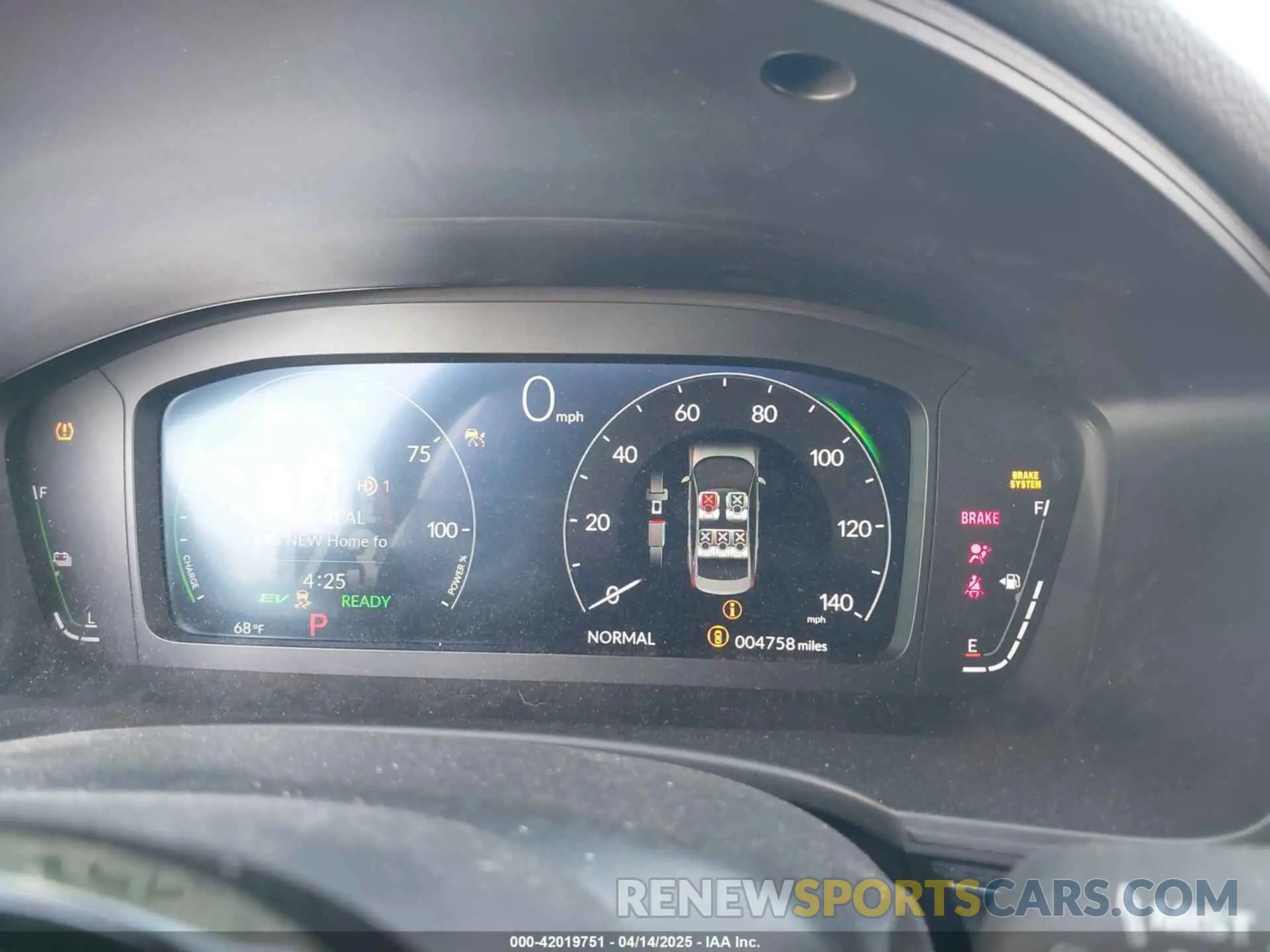 7 fotografías del automóvil dañado 2HGFE4F88SH318108 HONDA CIVIC  HYBRID 2025