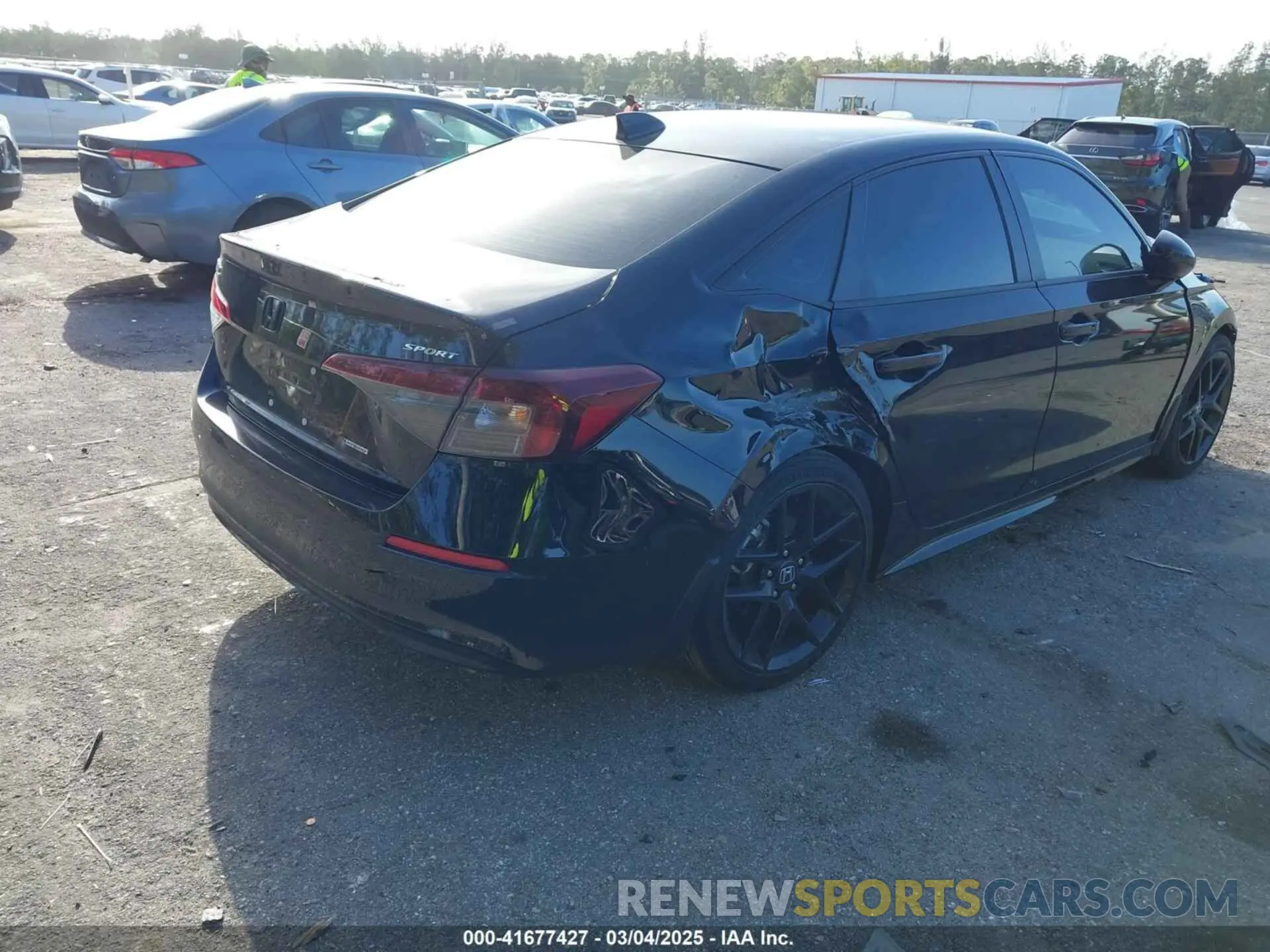 4 fotografías del automóvil dañado 2HGFE4F89SH310454 HONDA CIVIC  HYBRID 2025