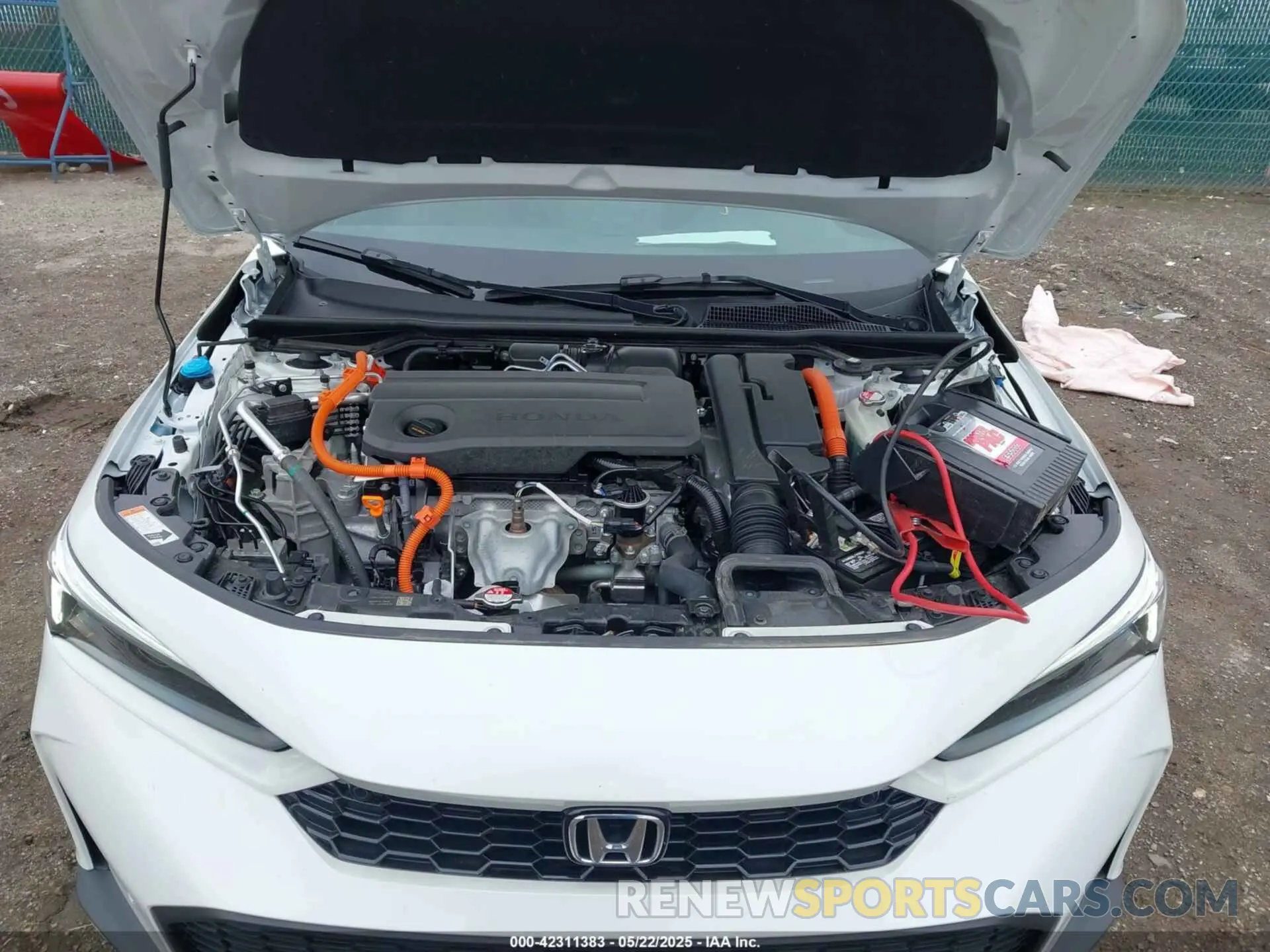 10 fotografías del automóvil dañado 2HGFE4F8XSH301231 HONDA CIVIC HYBRID 2025