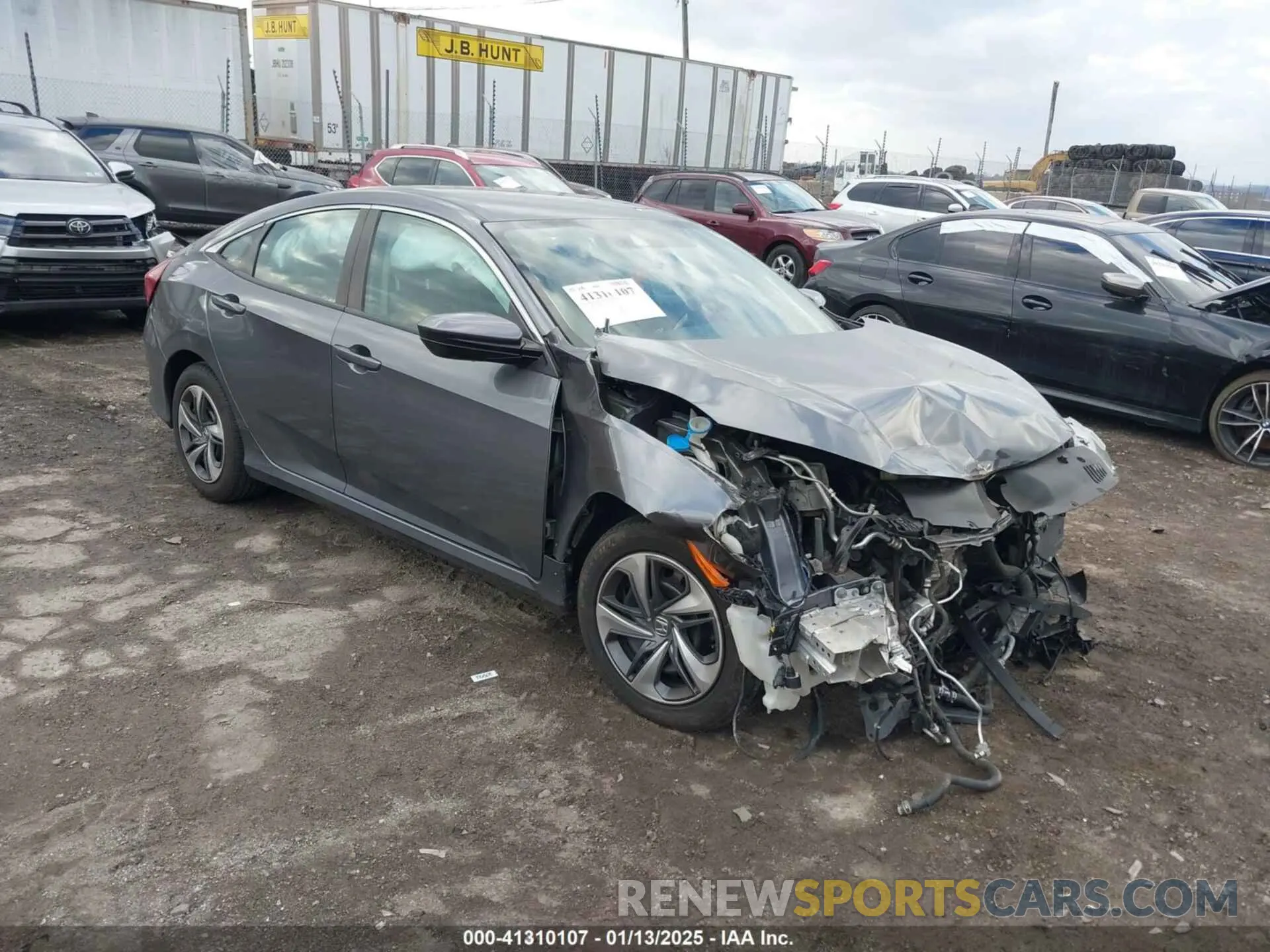 1 fotografías del automóvil dañado 2HGFC2F63LH543417 HONDA CIVIC SEDAN 2020