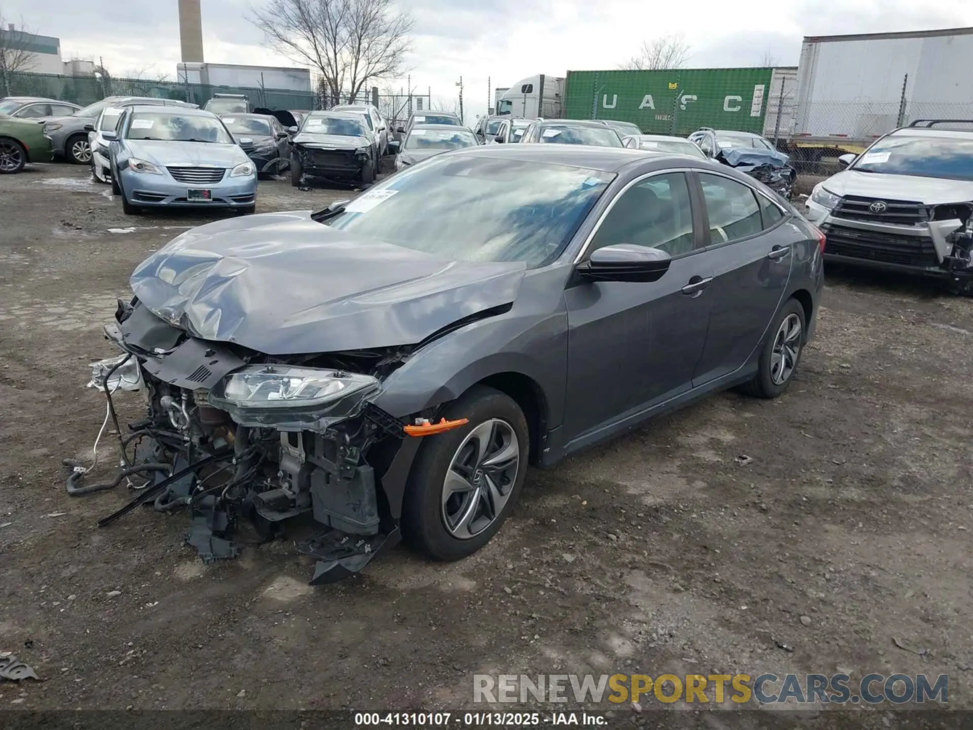 2 fotografías del automóvil dañado 2HGFC2F63LH543417 HONDA CIVIC SEDAN 2020