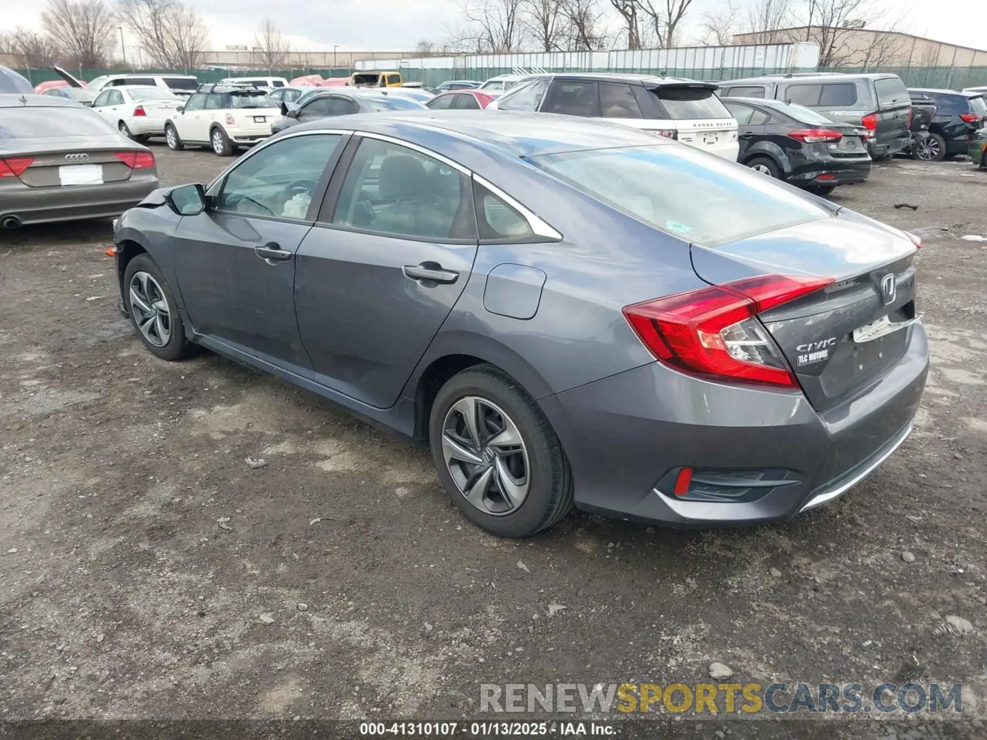 3 fotografías del automóvil dañado 2HGFC2F63LH543417 HONDA CIVIC SEDAN 2020