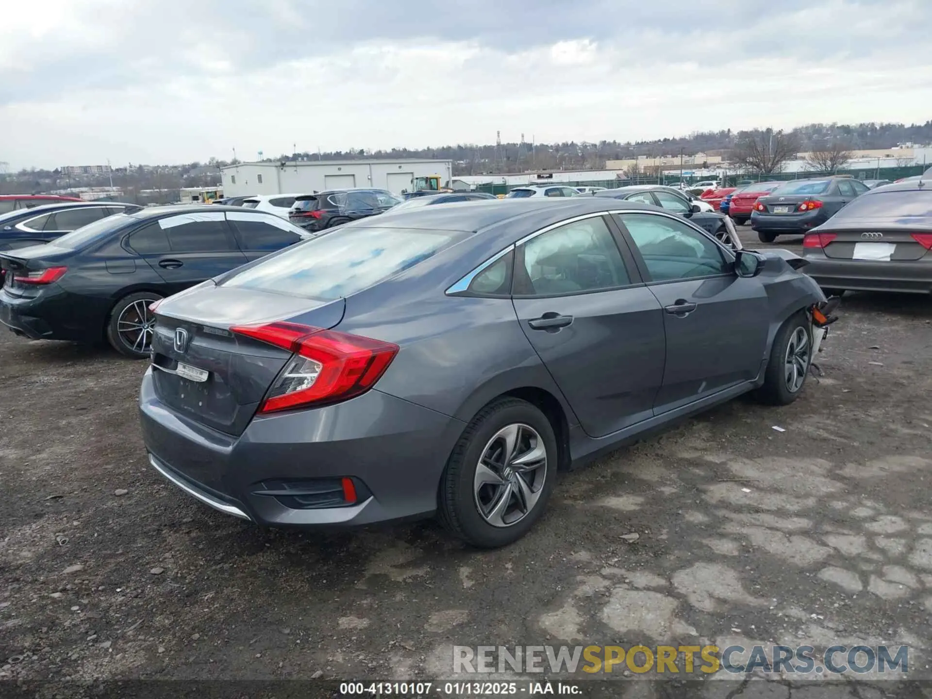 4 fotografías del automóvil dañado 2HGFC2F63LH543417 HONDA CIVIC SEDAN 2020