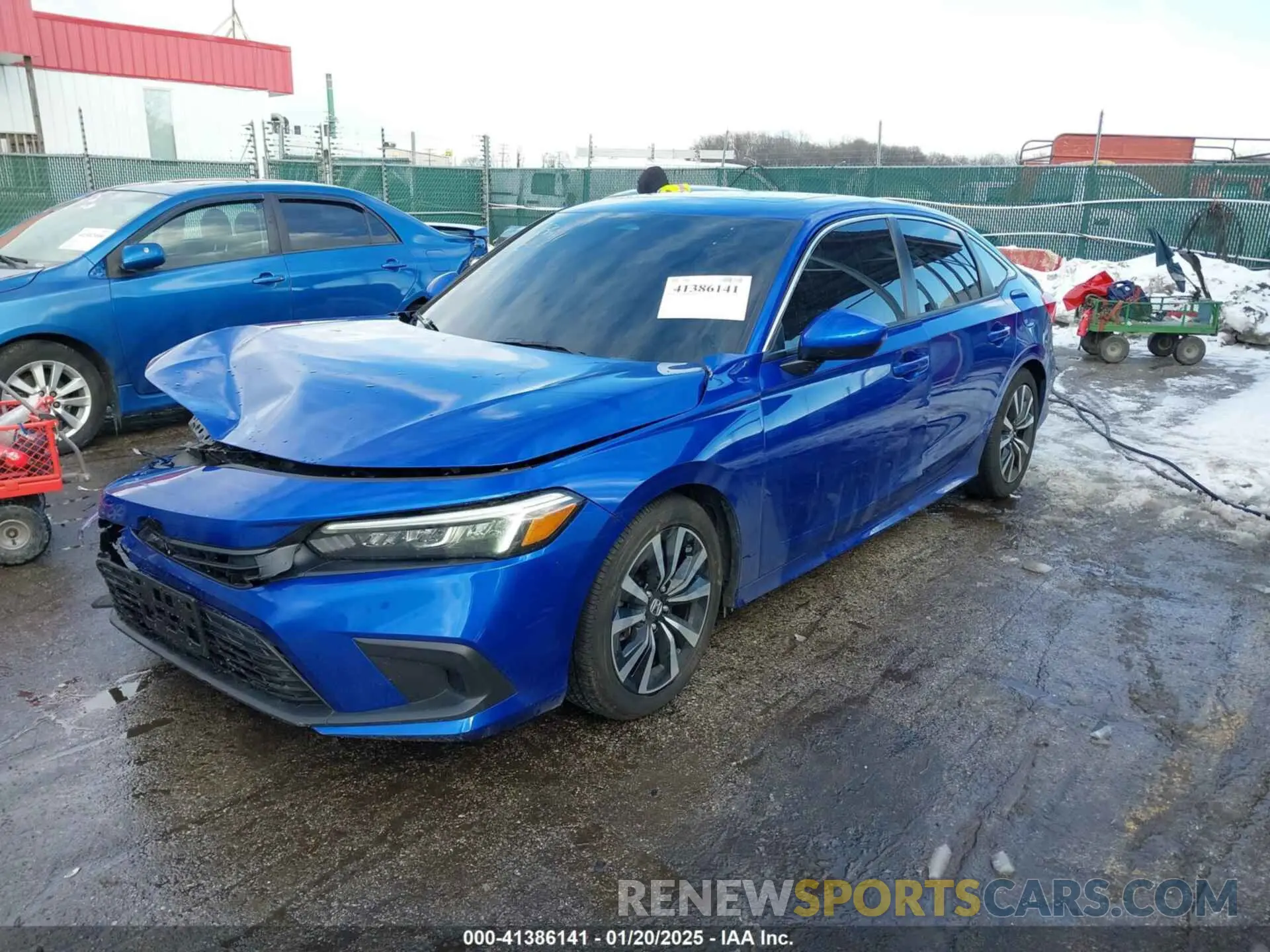 2 fotografías del automóvil dañado 2HGFE1F7XRH303660 HONDA CIVIC SEDAN 2024