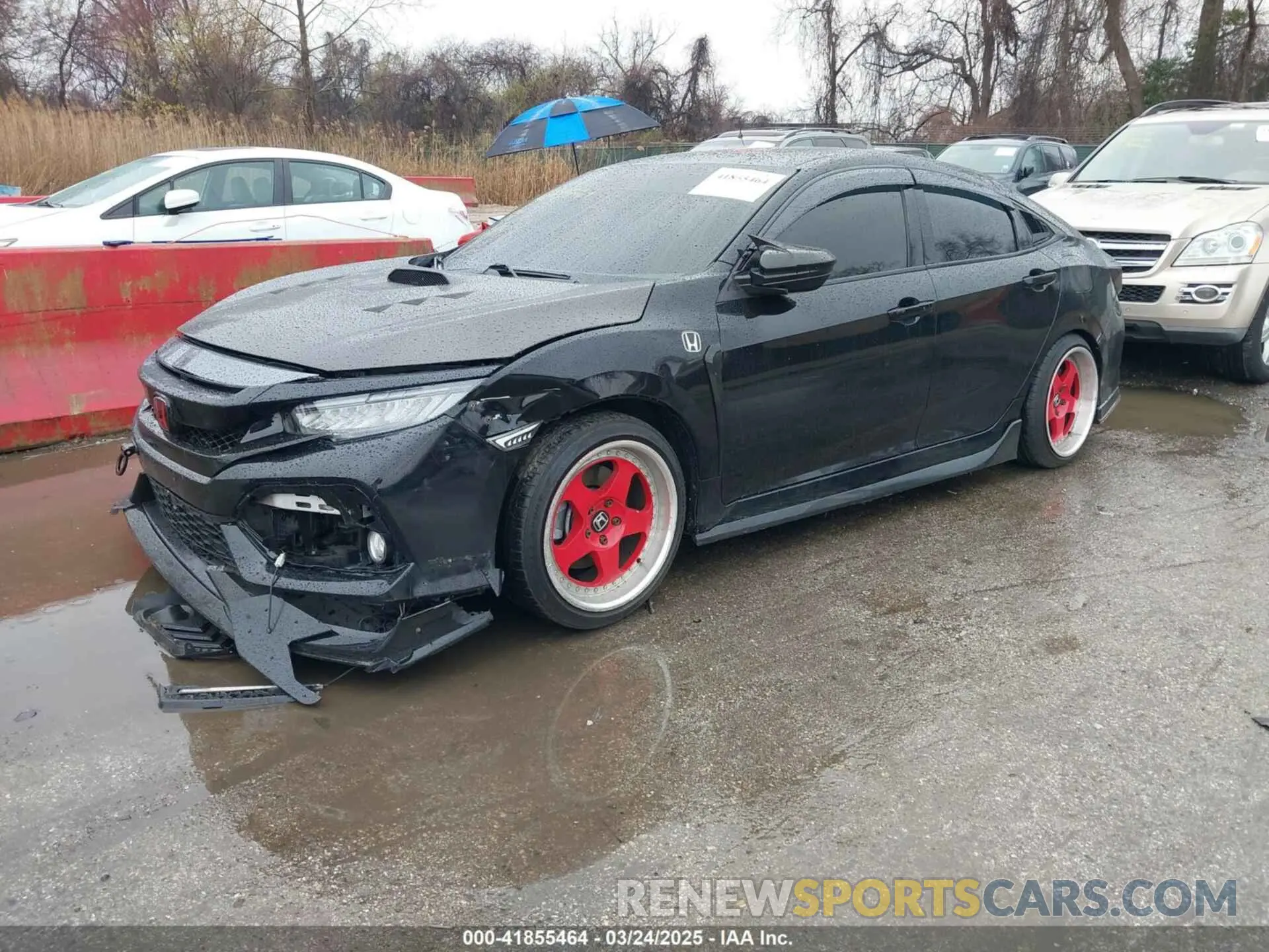 2 fotografías del automóvil dañado 2HGFC1E51KH704185 HONDA CIVIC SI 2019