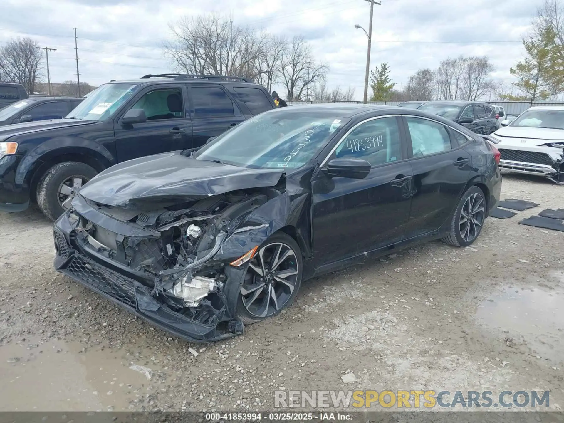 2 fotografías del automóvil dañado 2HGFC1E55KH703749 HONDA CIVIC SI 2019