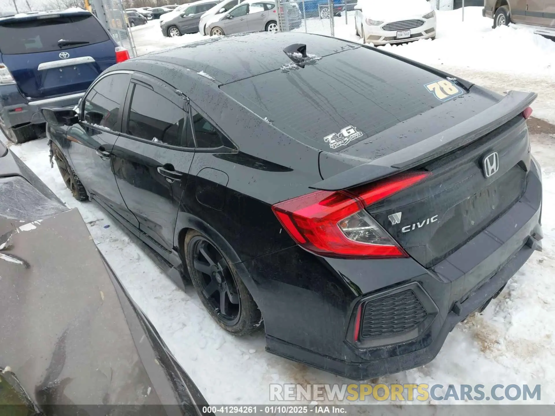3 fotografías del automóvil dañado 2HGFC1E58KH705284 HONDA CIVIC SI 2019
