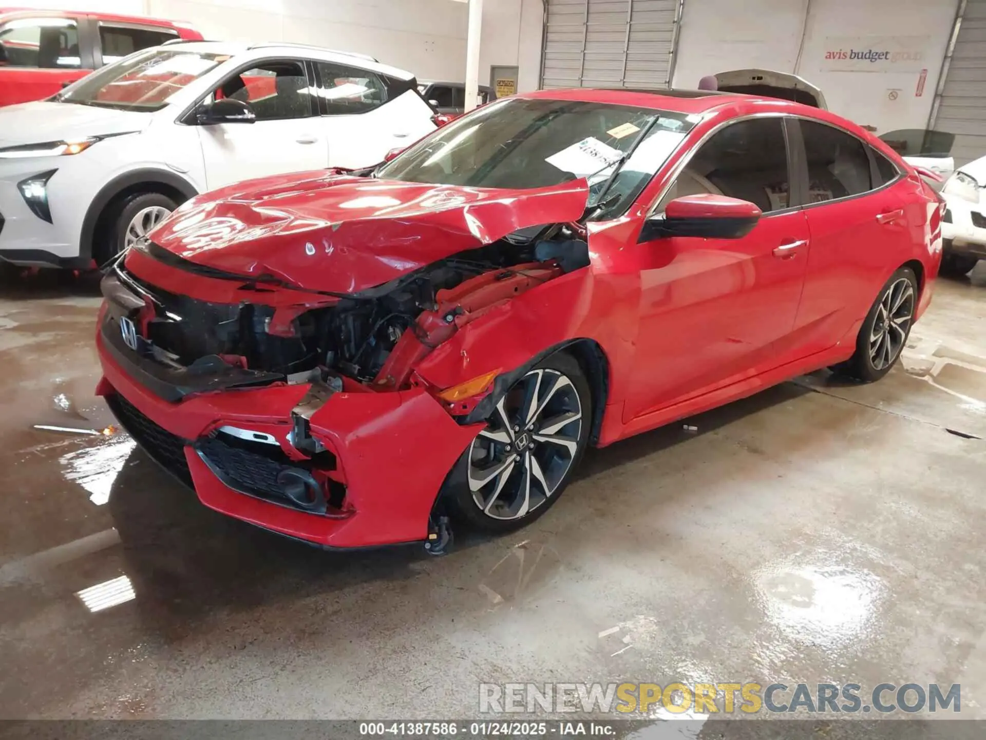 2 fotografías del automóvil dañado 2HGFC1E59KH703382 HONDA CIVIC SI 2019