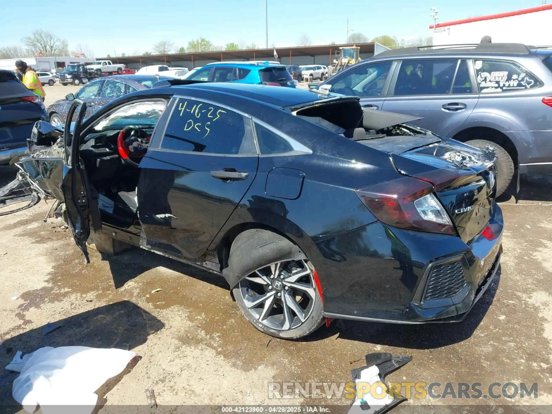 3 fotografías del automóvil dañado 2HGFC1E5XKH705996 HONDA CIVIC SI 2019