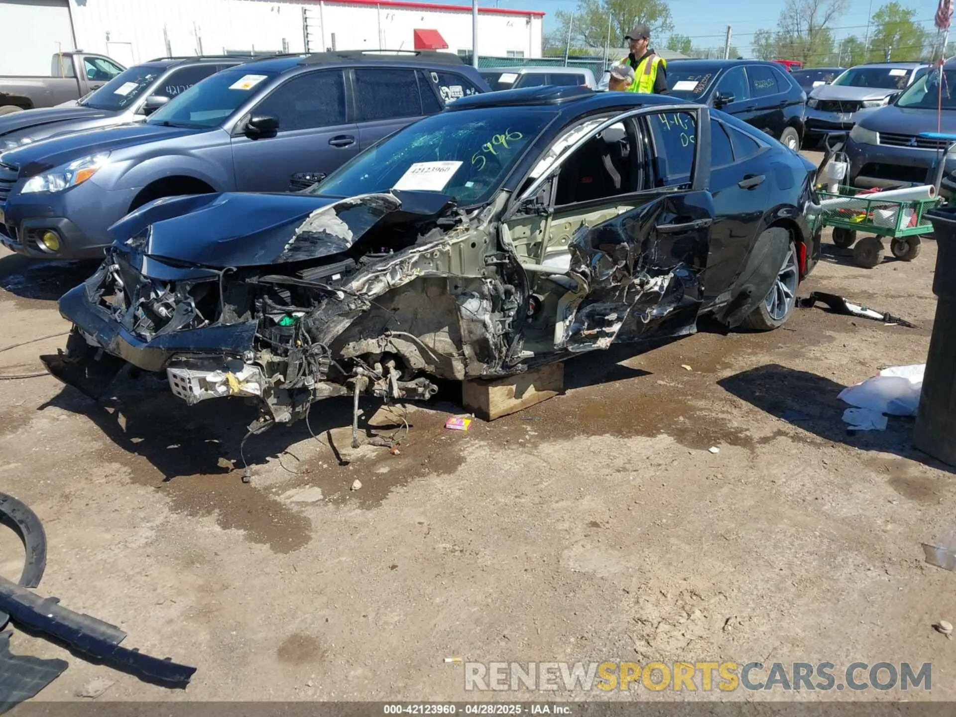 6 fotografías del automóvil dañado 2HGFC1E5XKH705996 HONDA CIVIC SI 2019