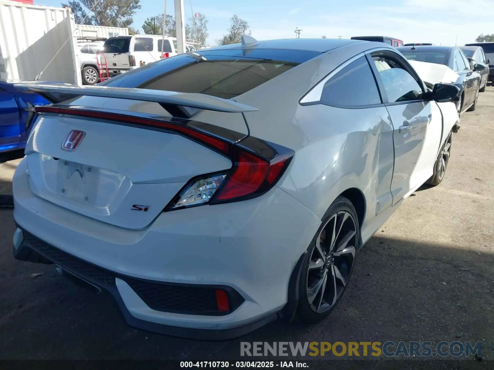4 fotografías del automóvil dañado 2HGFC3A58KH751991 HONDA CIVIC SI 2019
