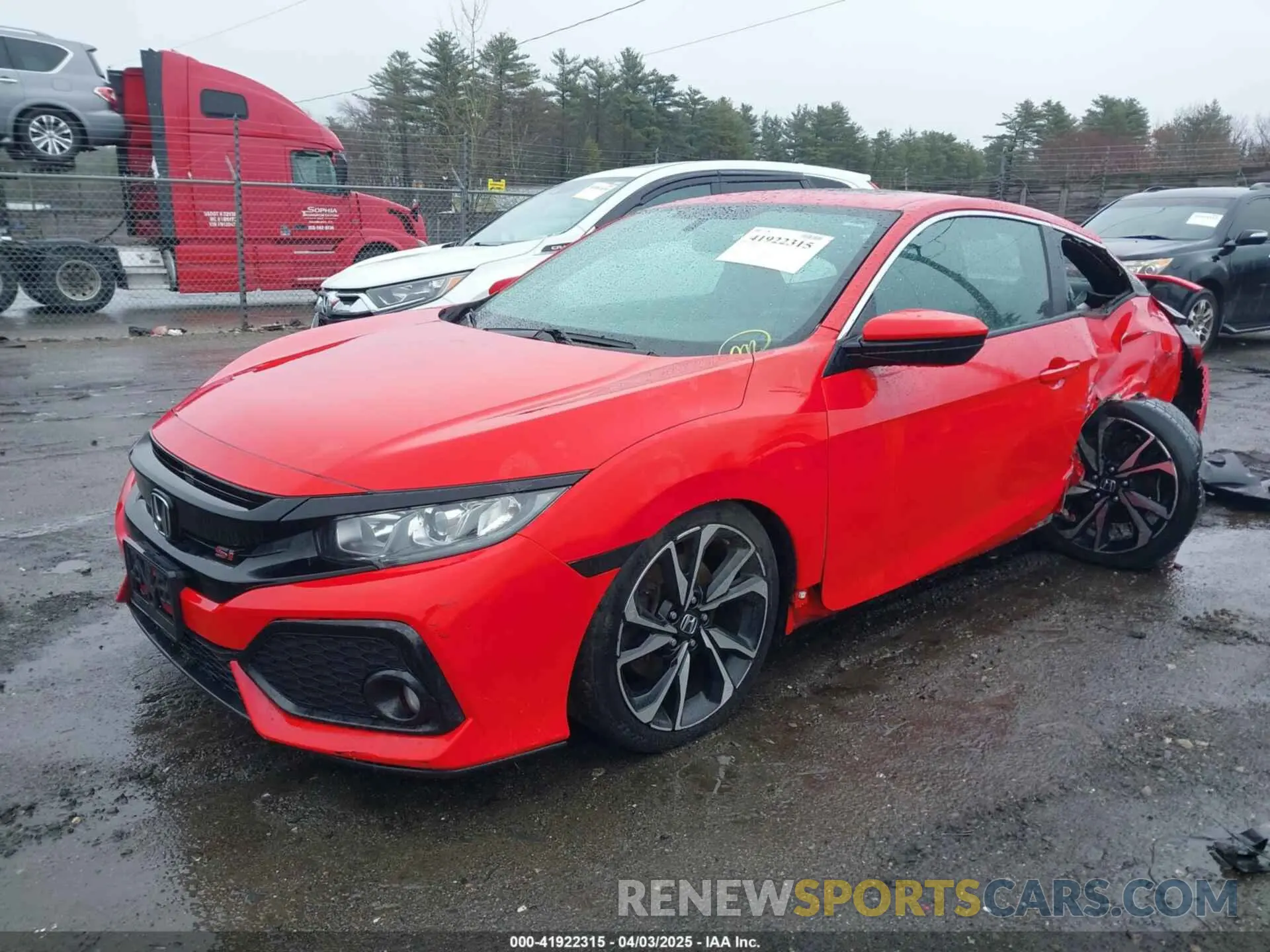 2 fotografías del automóvil dañado 2HGFC3A58KH753790 HONDA CIVIC SI 2019