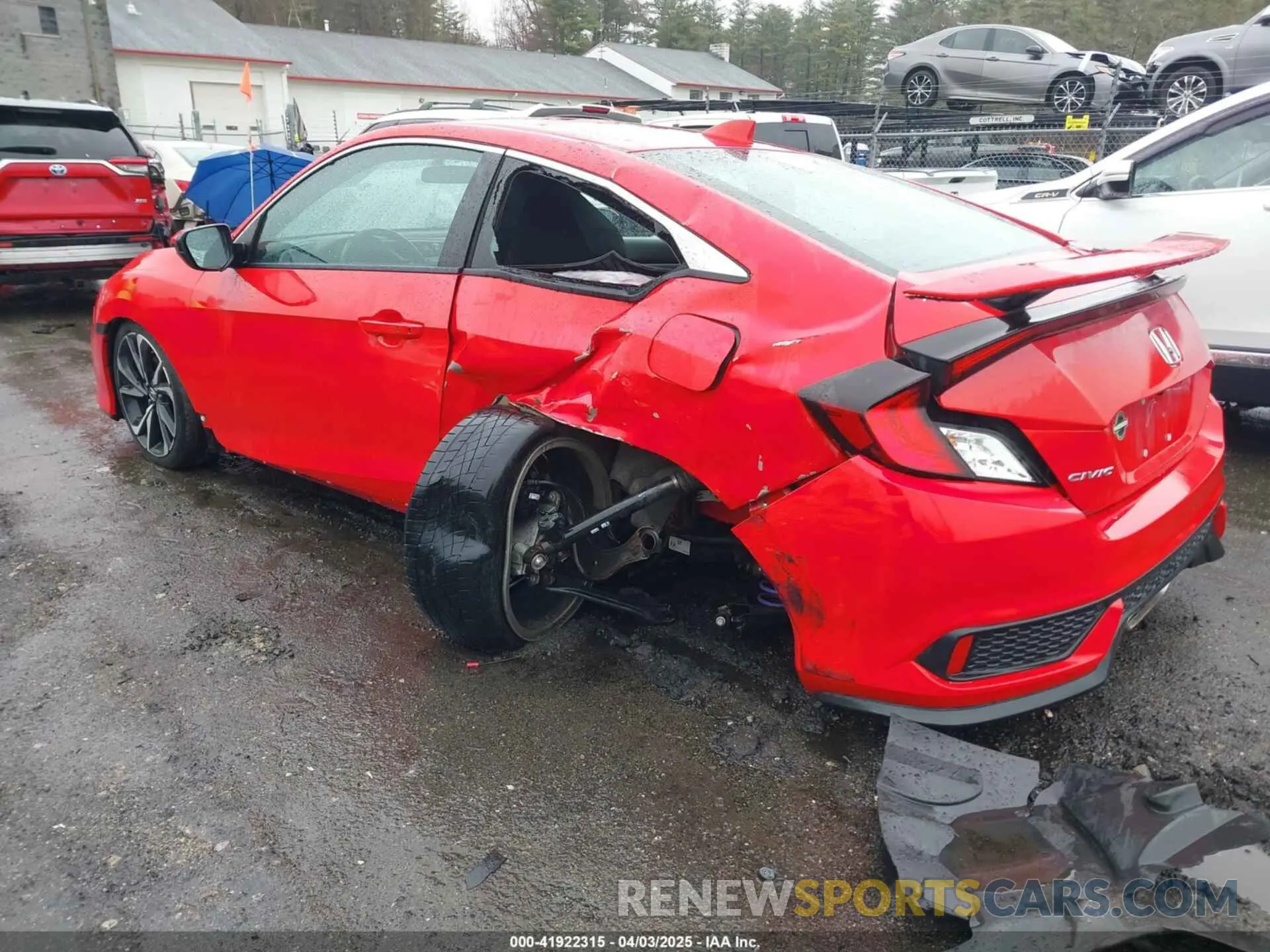3 fotografías del automóvil dañado 2HGFC3A58KH753790 HONDA CIVIC SI 2019