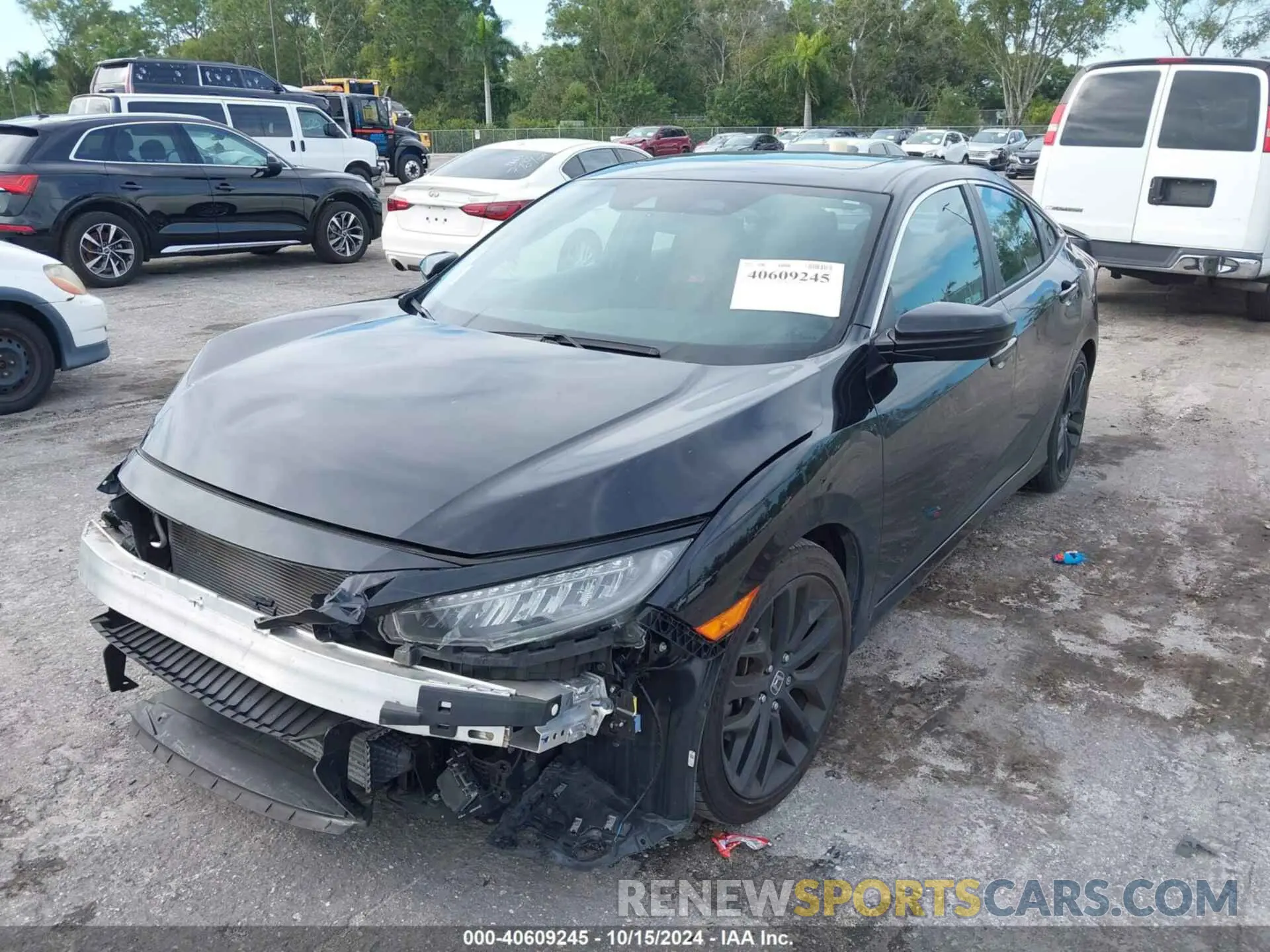 2 fotografías del automóvil dañado 2HGFC1E50LH702493 HONDA CIVIC SI 2020