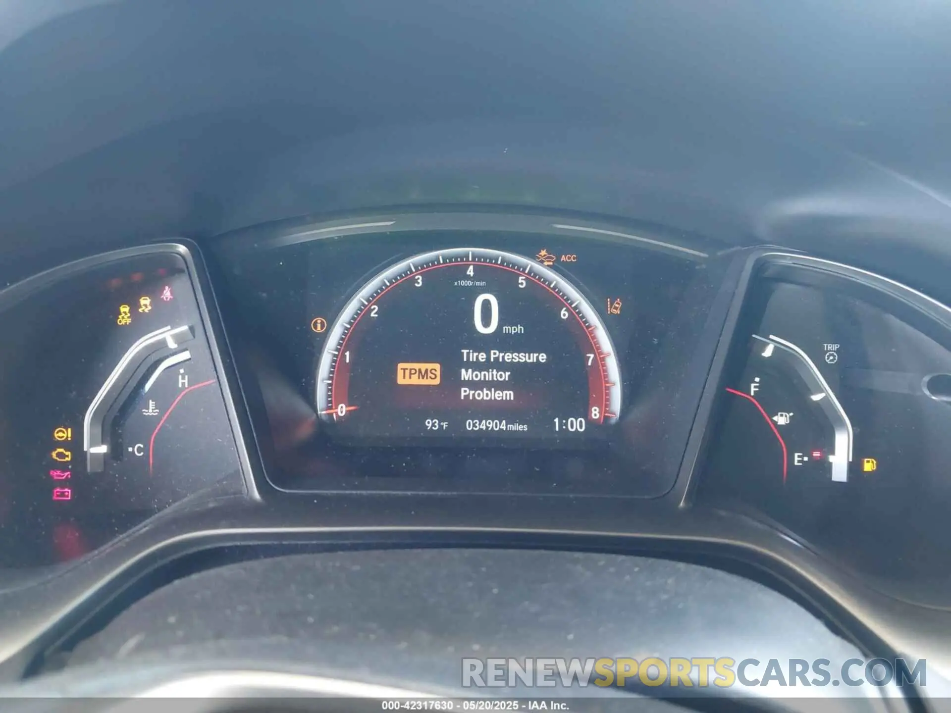 7 fotografías del automóvil dañado 2HGFC1E50LH705586 HONDA CIVIC SI 2020