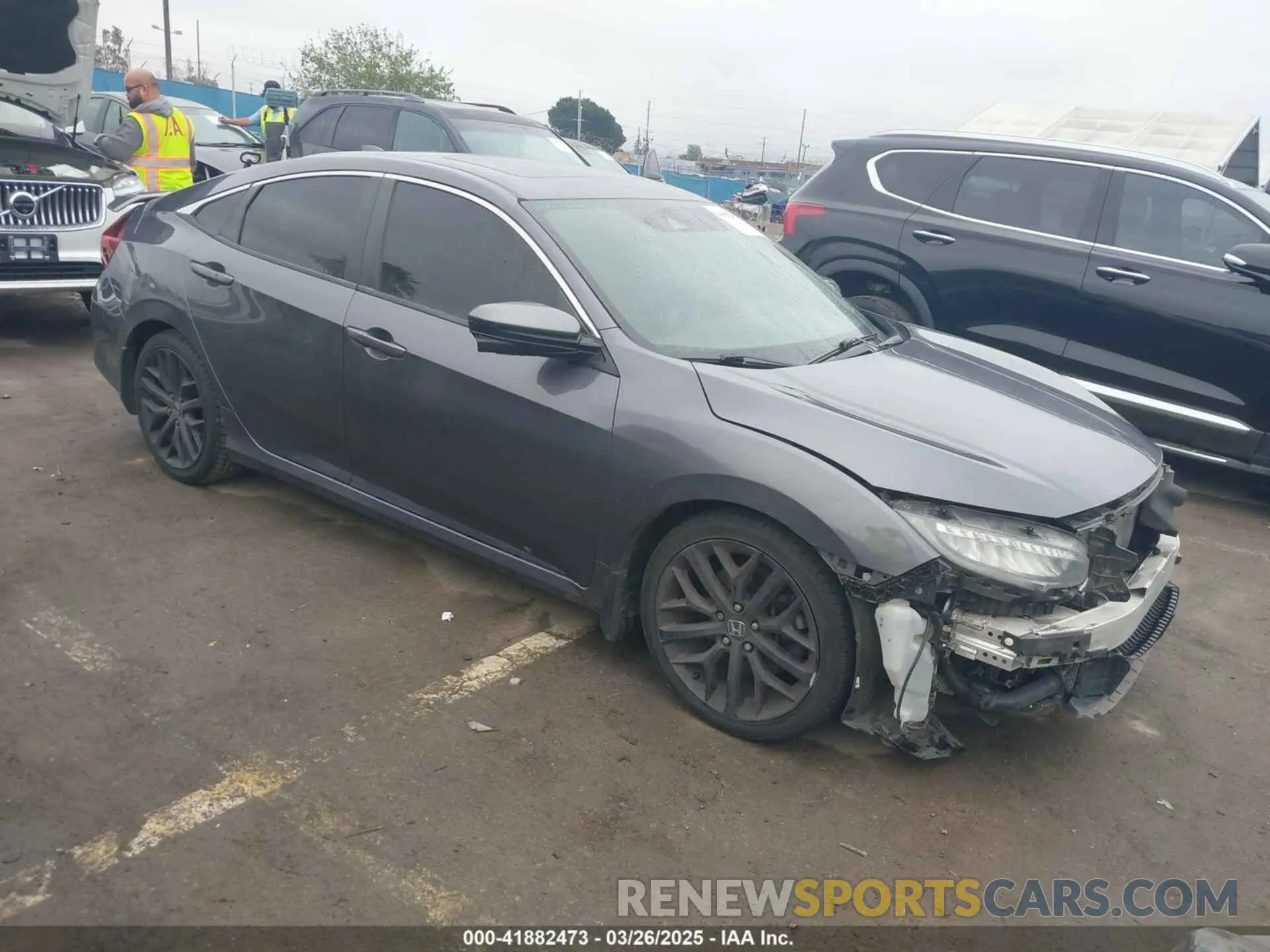 1 fotografías del automóvil dañado 2HGFC1E52LH700874 HONDA CIVIC SI 2020