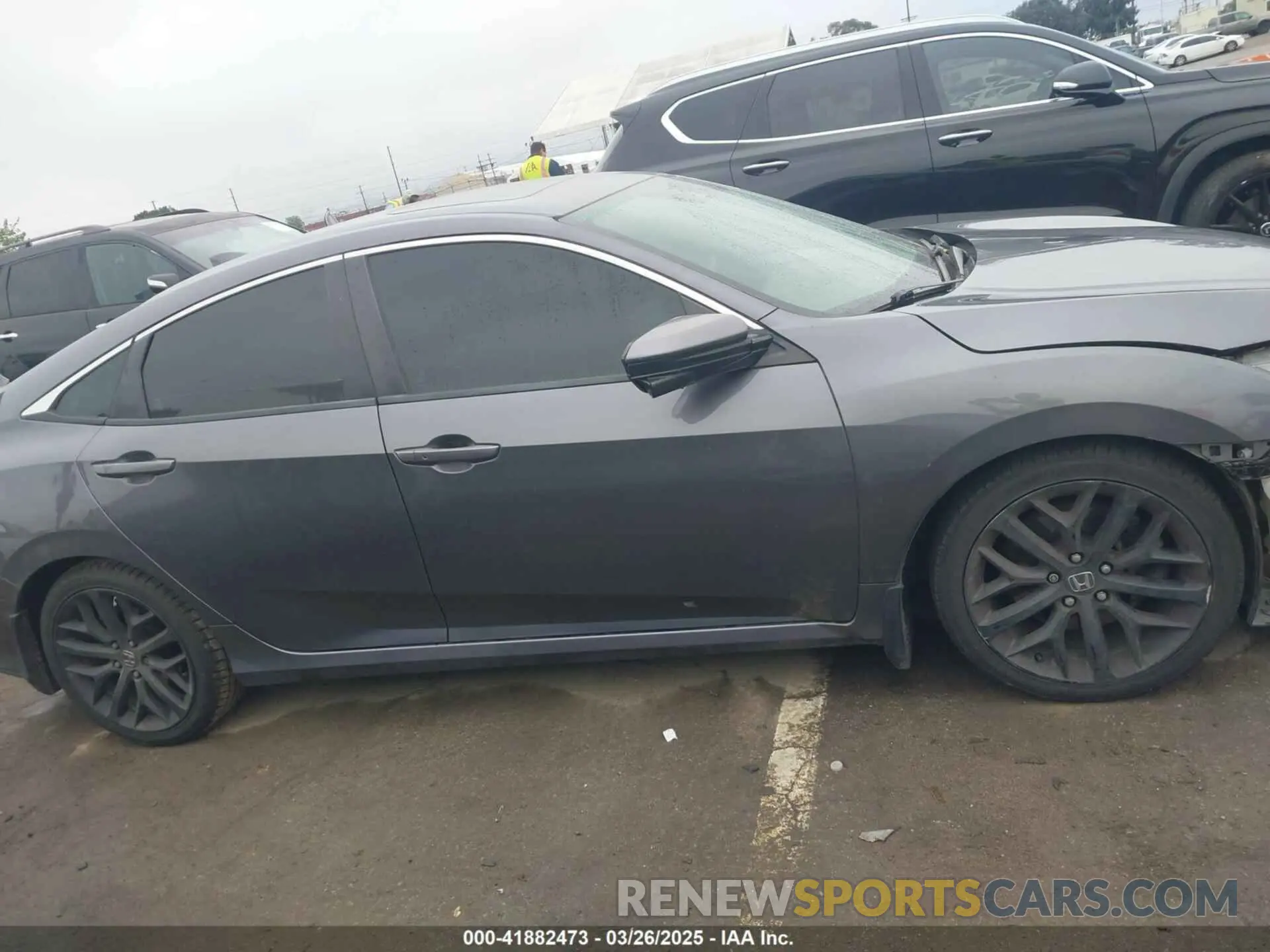14 fotografías del automóvil dañado 2HGFC1E52LH700874 HONDA CIVIC SI 2020