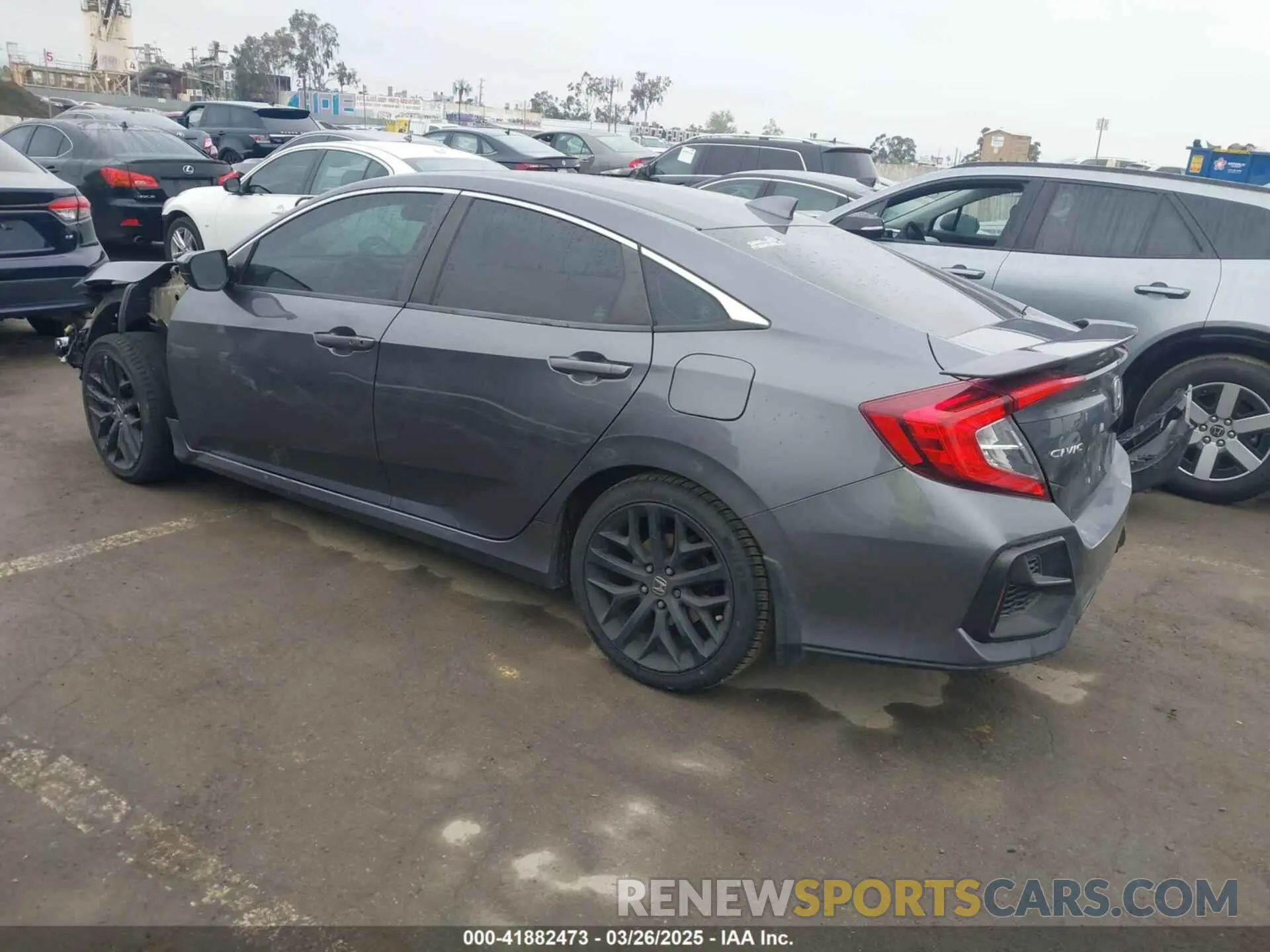3 fotografías del automóvil dañado 2HGFC1E52LH700874 HONDA CIVIC SI 2020