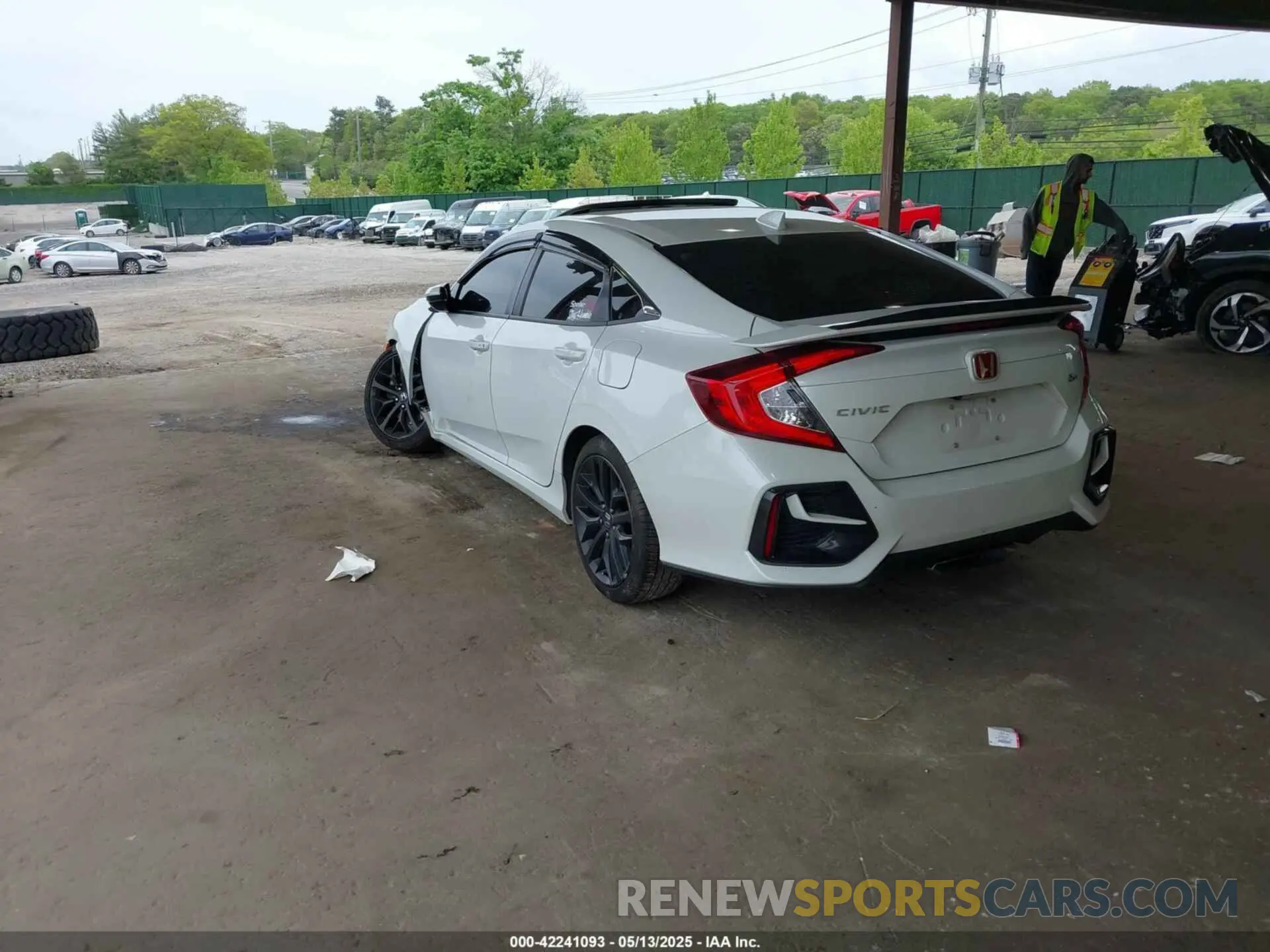 3 fotografías del automóvil dañado 2HGFC1E52LH702933 HONDA CIVIC SI 2020