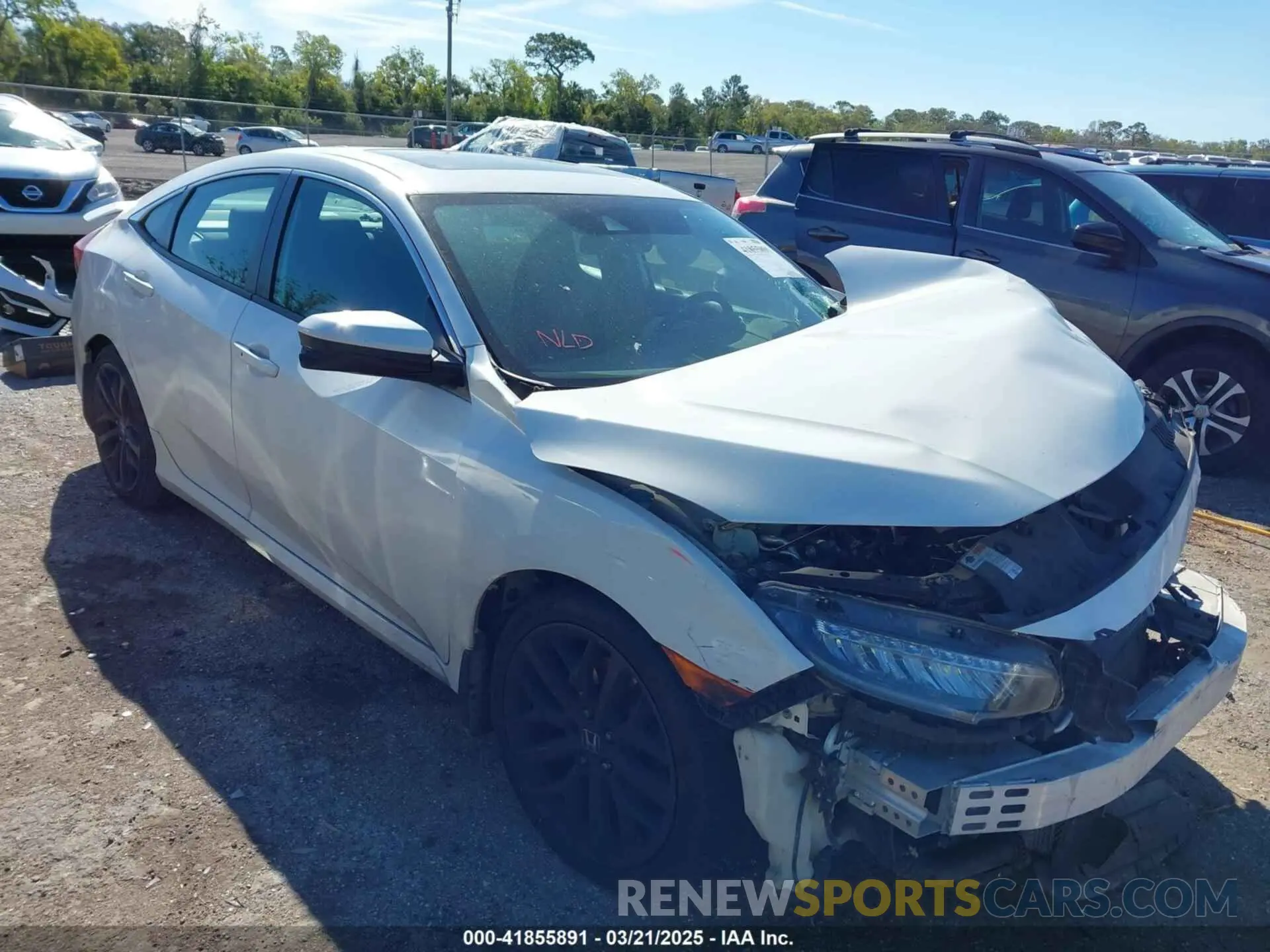 1 fotografías del automóvil dañado 2HGFC1E52LH704715 HONDA CIVIC SI 2020