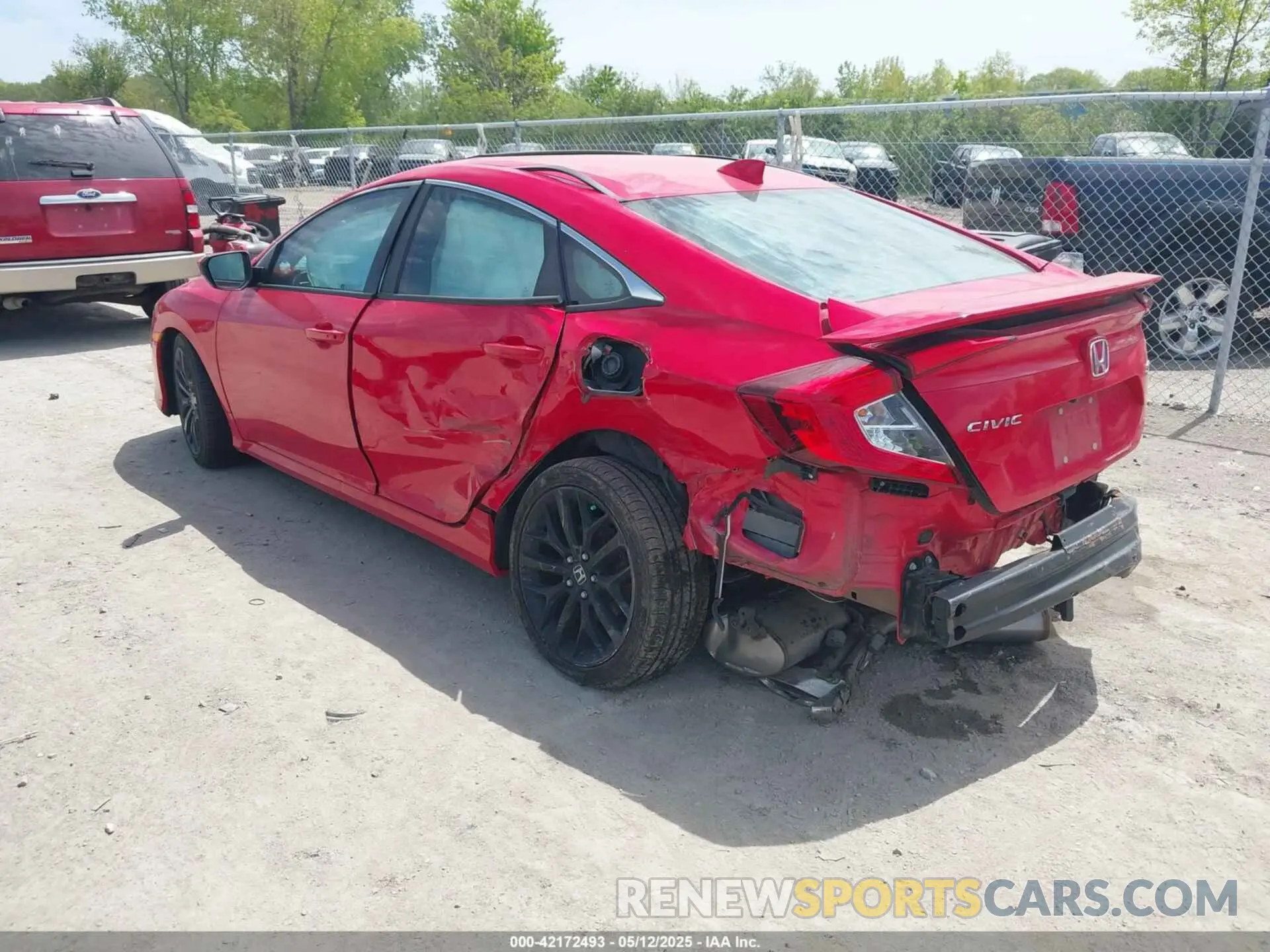 3 fotografías del automóvil dañado 2HGFC1E55LH707690 HONDA CIVIC SI 2020